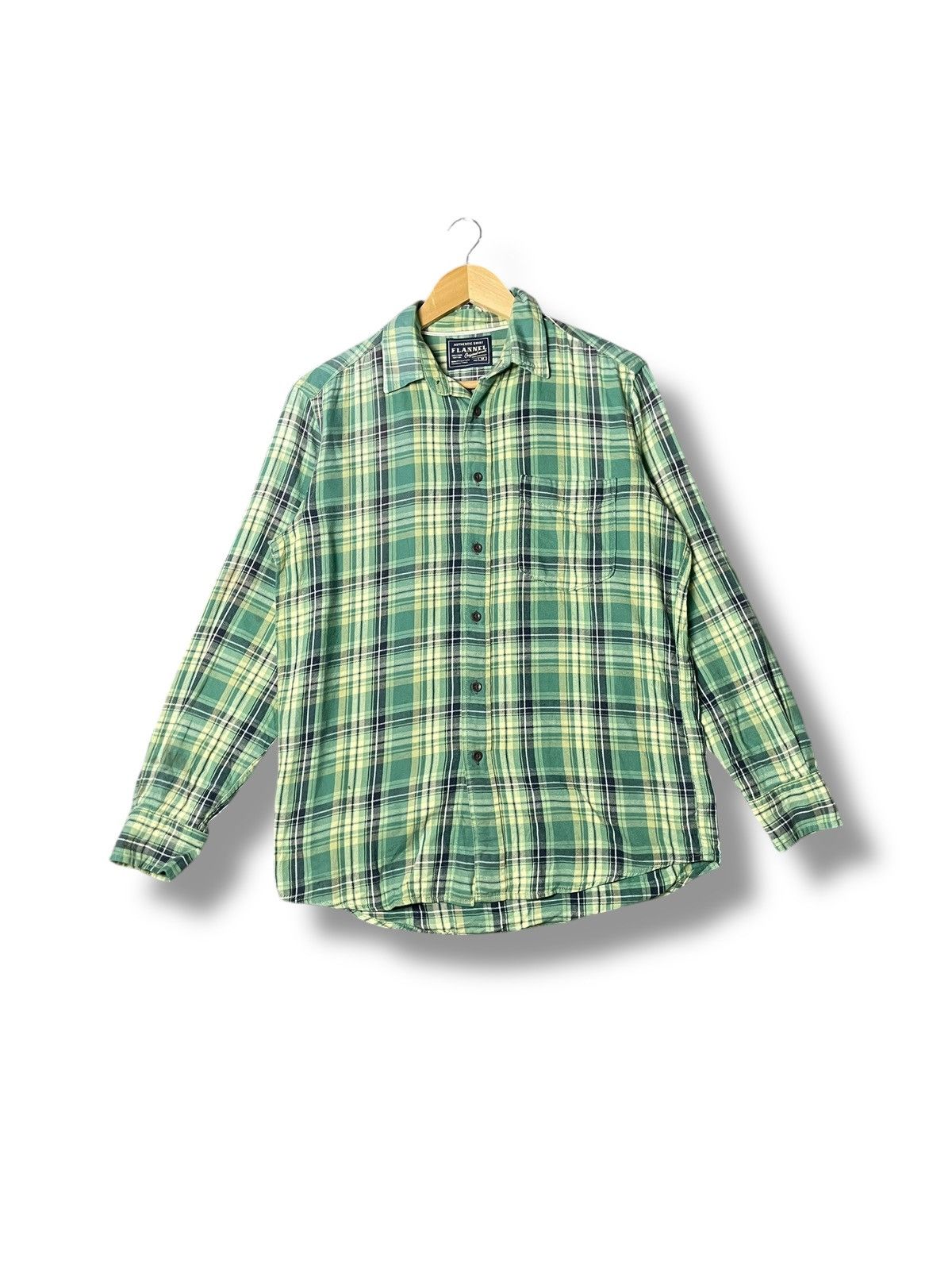 Japanese Brand × Uniqlo × Vintage Uniqlo Men’s Flannel Shirt (52) Size US M / EU 48-50 / 2 - 1 Thumbnail