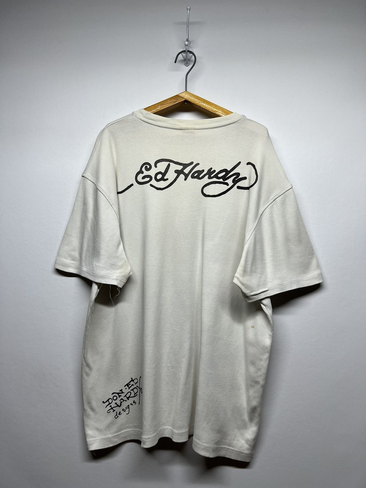 Ed Hardy Vintage Y2k Thrashed Ed Hardy Japan Dog 🐶 T-Shirt 00’s Size US XXL / EU 58 / 5 - 3 Thumbnail