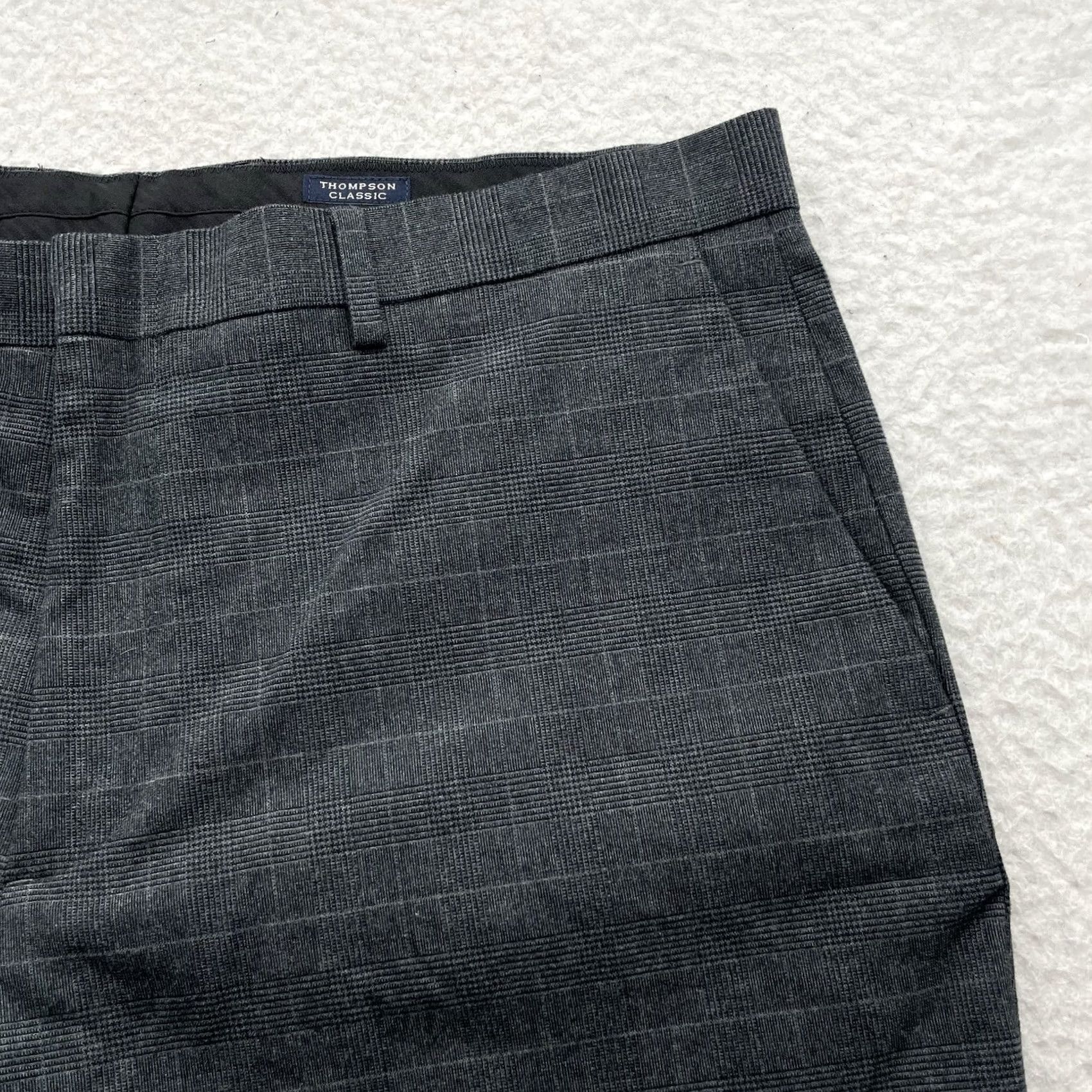 J.Crew J. Crew Thompson Dress Pants 38x30 Gray Glen Plaid Stretch Classic Size US 38 / EU 54 - 4 Thumbnail