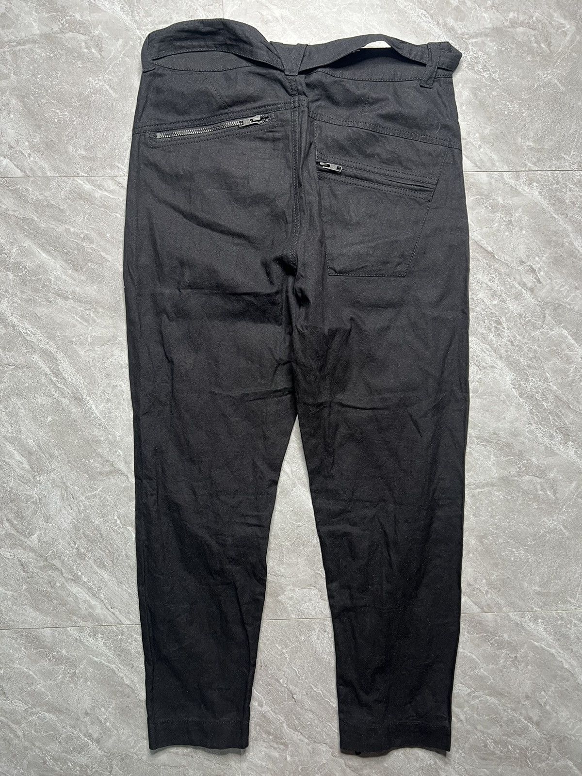 Ann Demeulemeester Ann Demeulemeester Uneven Pockets Belted Pants Size US 30 / EU 46 - 2 Thumbnail