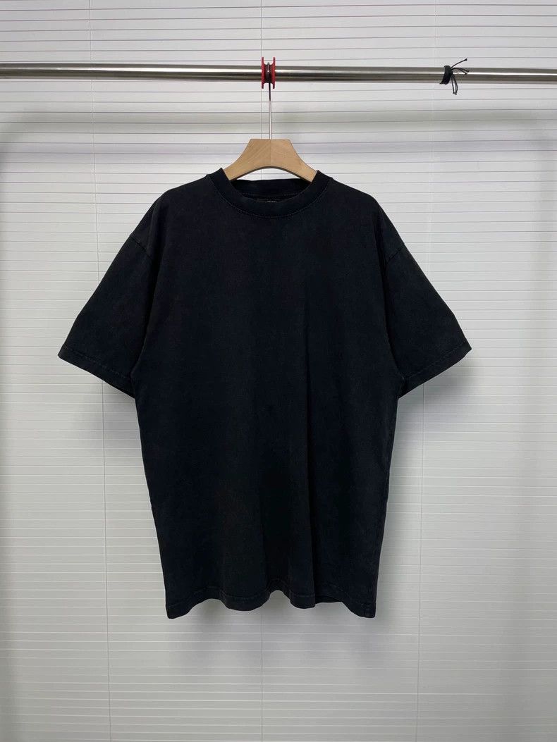 Balenciaga Balenciaga Back Diamond Logo Washed Black Short Sleeve Size US XS / EU 42 / 0 - 2 Thumbnail