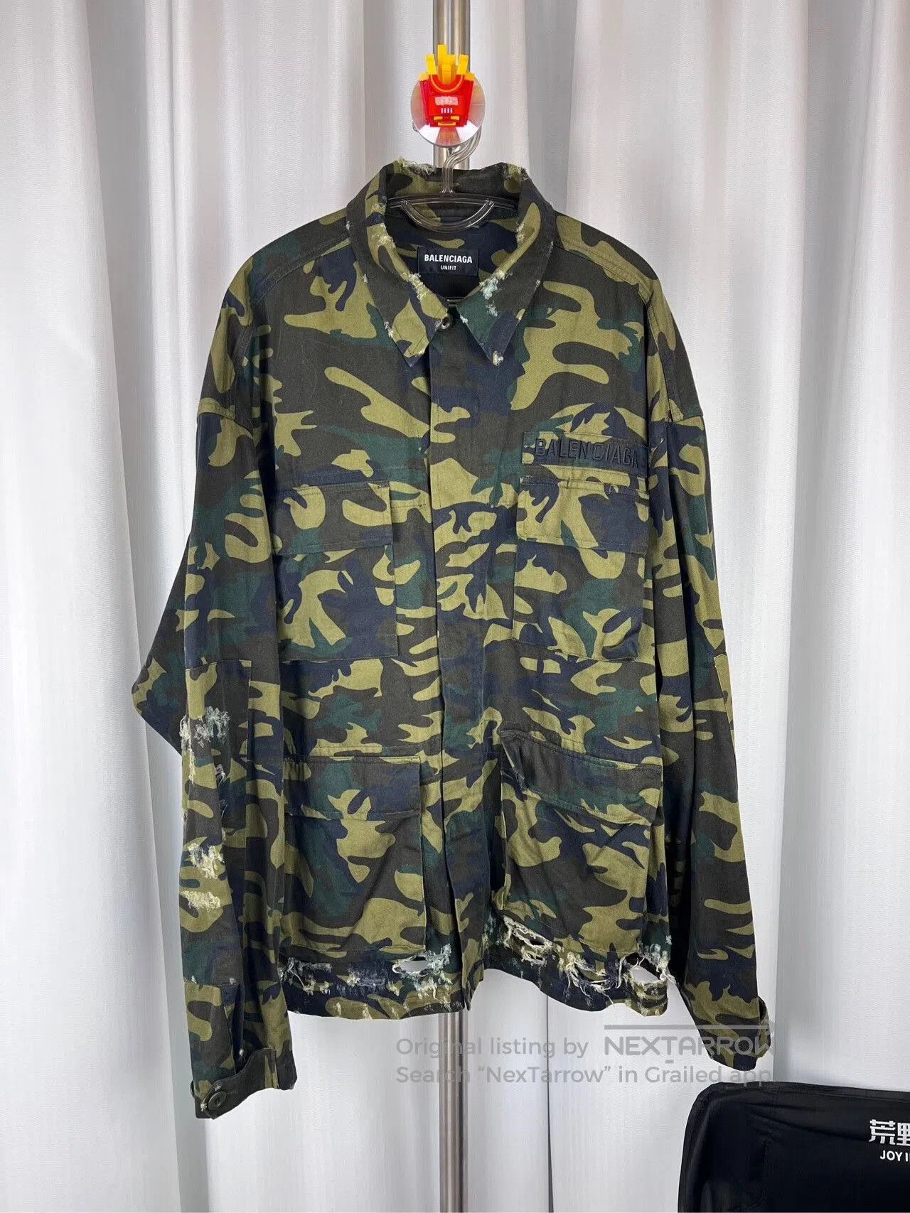 Balenciaga Balenciaga Camo Distressed Jacket SS22. Size US XS / EU 42 / 0 - 1 Thumbnail