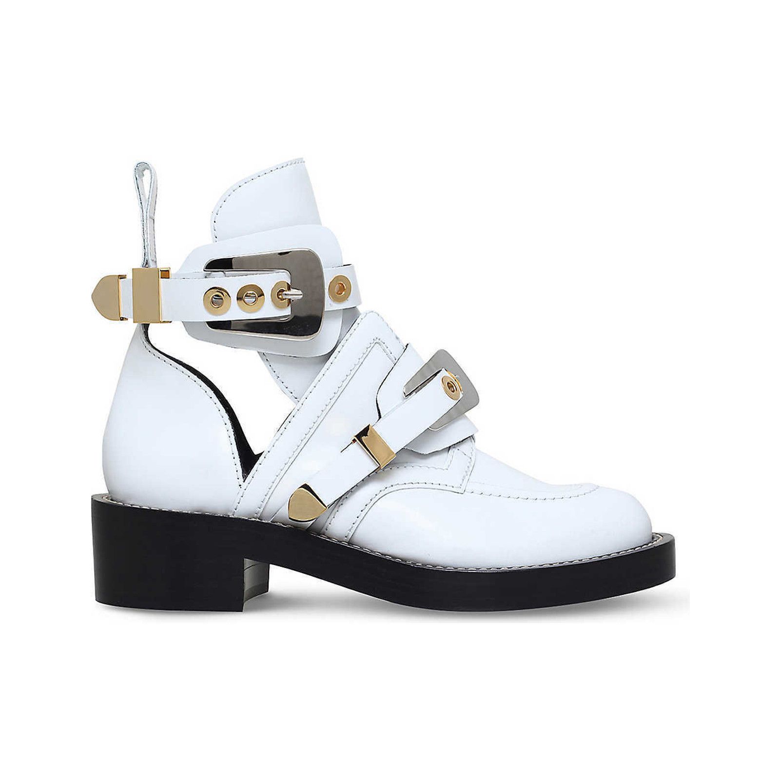 Balenciaga Balenciaga Ceinture White Black Leather Buckle Cut Out Size US 6 / IT 36 - 4 Thumbnail