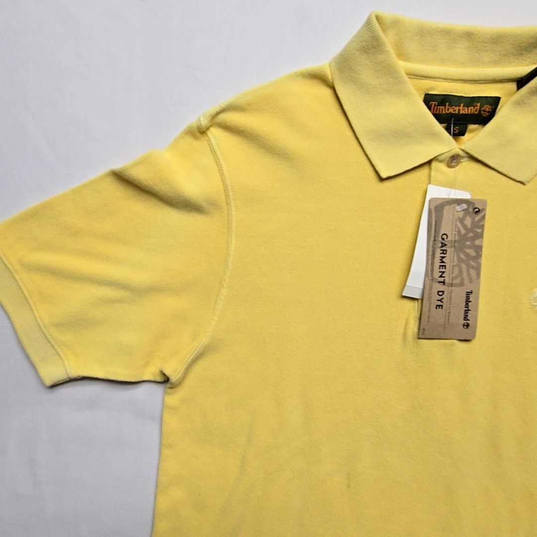 Timberland Timberland Yellow Polo Shirt Garment Dye Logo Mens Small Size US S / EU 44-46 / 1 - 4 Thumbnail
