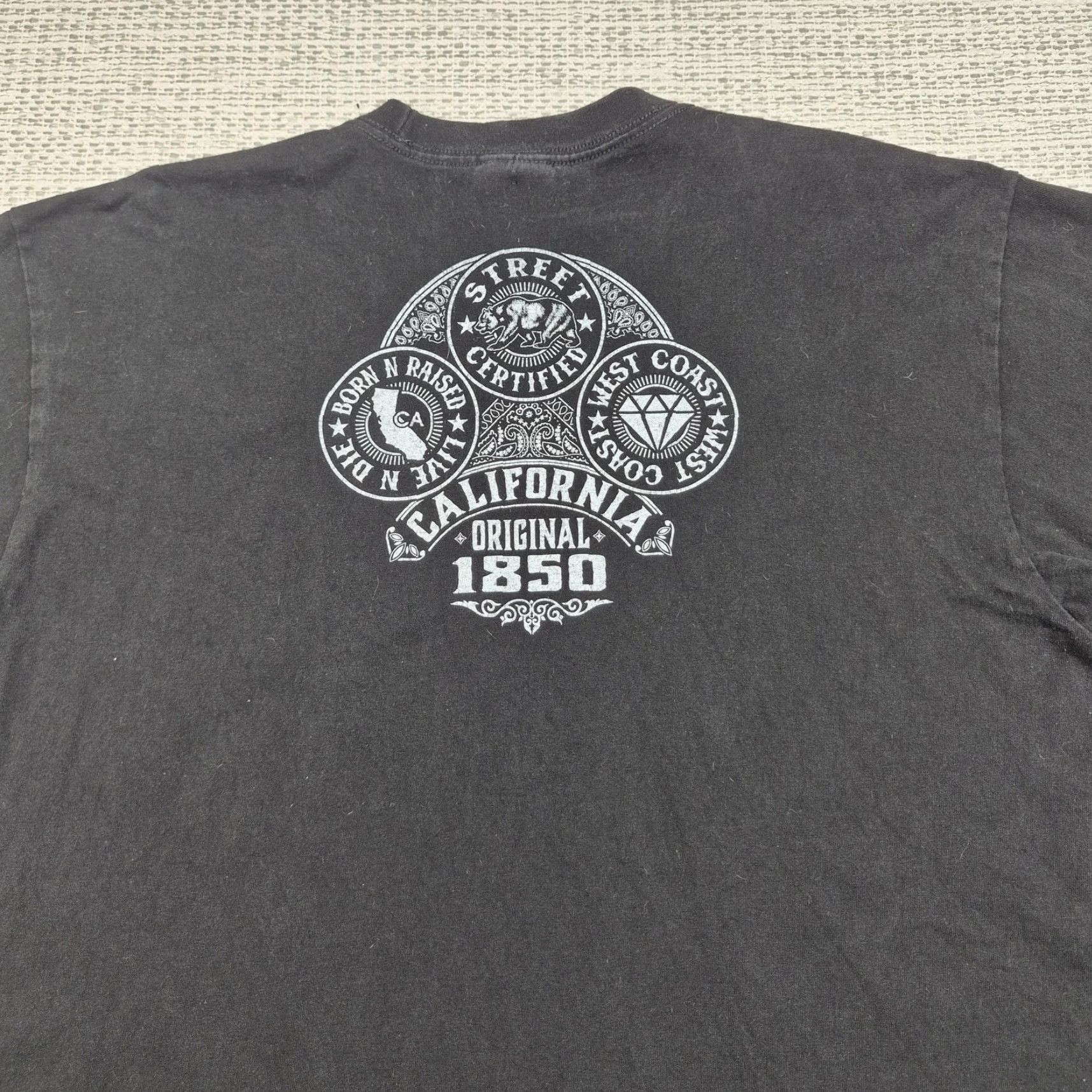 Vintage Shaka Wear California Republic Shirt Mens XL Black Street Graphic Tee West Coast Size US XL / EU 56 / 4 - 7 Thumbnail
