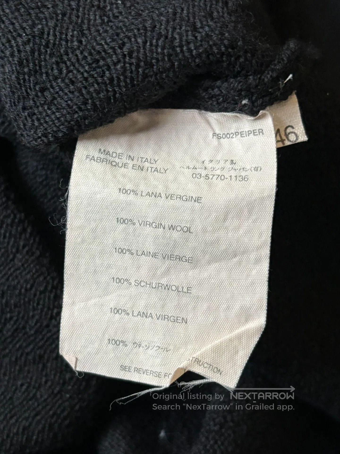 Helmut Lang Helmut Lang 00's Black Turtleneck Sweater. Size US S / EU 44-46 / 1 - 8 Thumbnail
