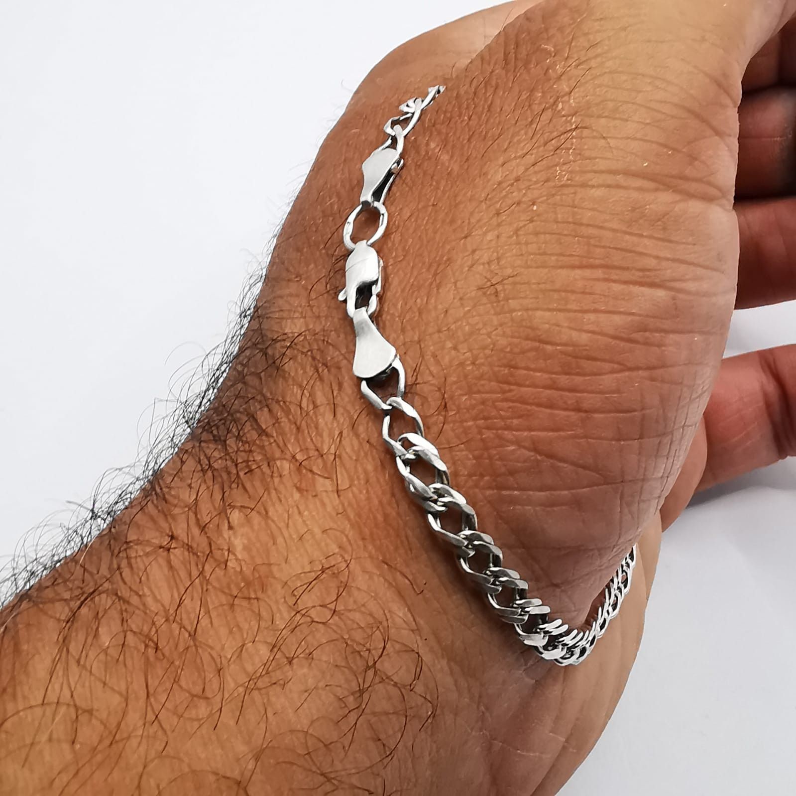 Sterling Silver Vintage Bracelet Jewelry, 925 Sterling Silver,Handmade 5,50g Size ONE SIZE - 9 Thumbnail