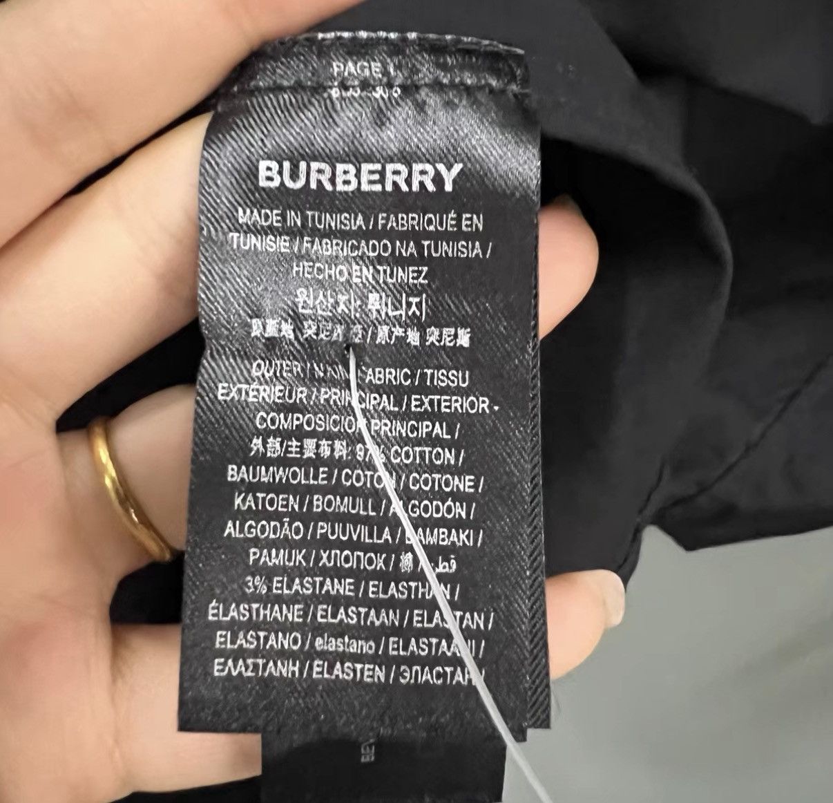 Burberry Burberry Black TB Embroidered Long Sleeve Shirt J41 Size US XL / EU 56 / 4 - 3 Thumbnail