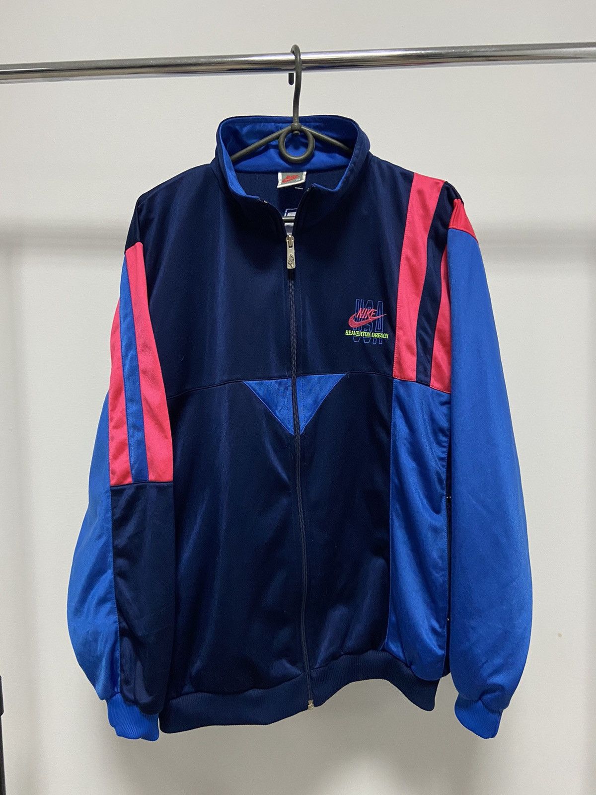 Nike × Vintage Nike USA Beaverton Oregon Vintage Windbreaker Sweatshirt Size US M / EU 48-50 / 2 - 3 Thumbnail