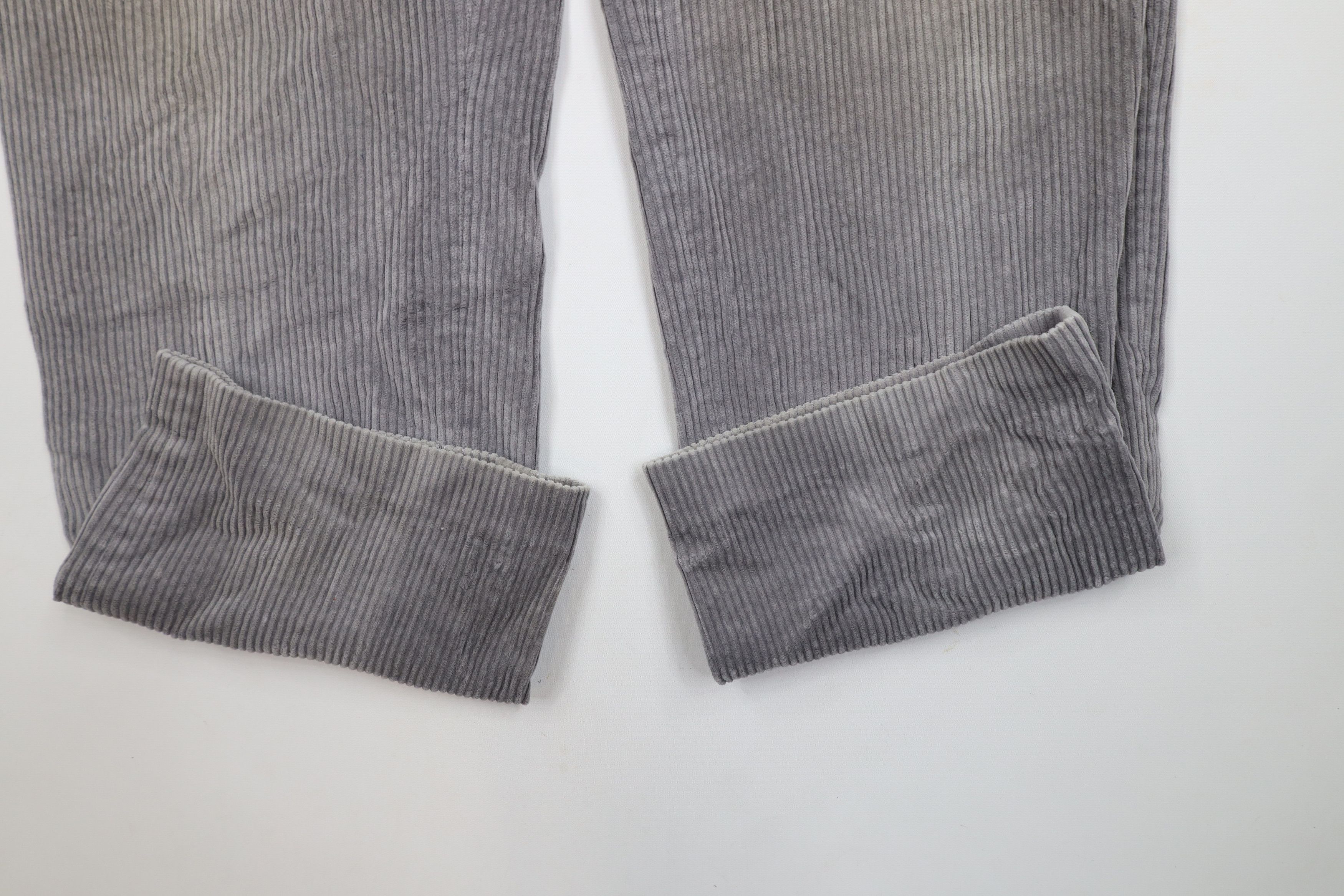 Lands' End × Vintage Vintage 70s Lands End Heavy Wide Leg Corduroy Pants Gray USA Size US 38 / EU 54 - 5 Thumbnail