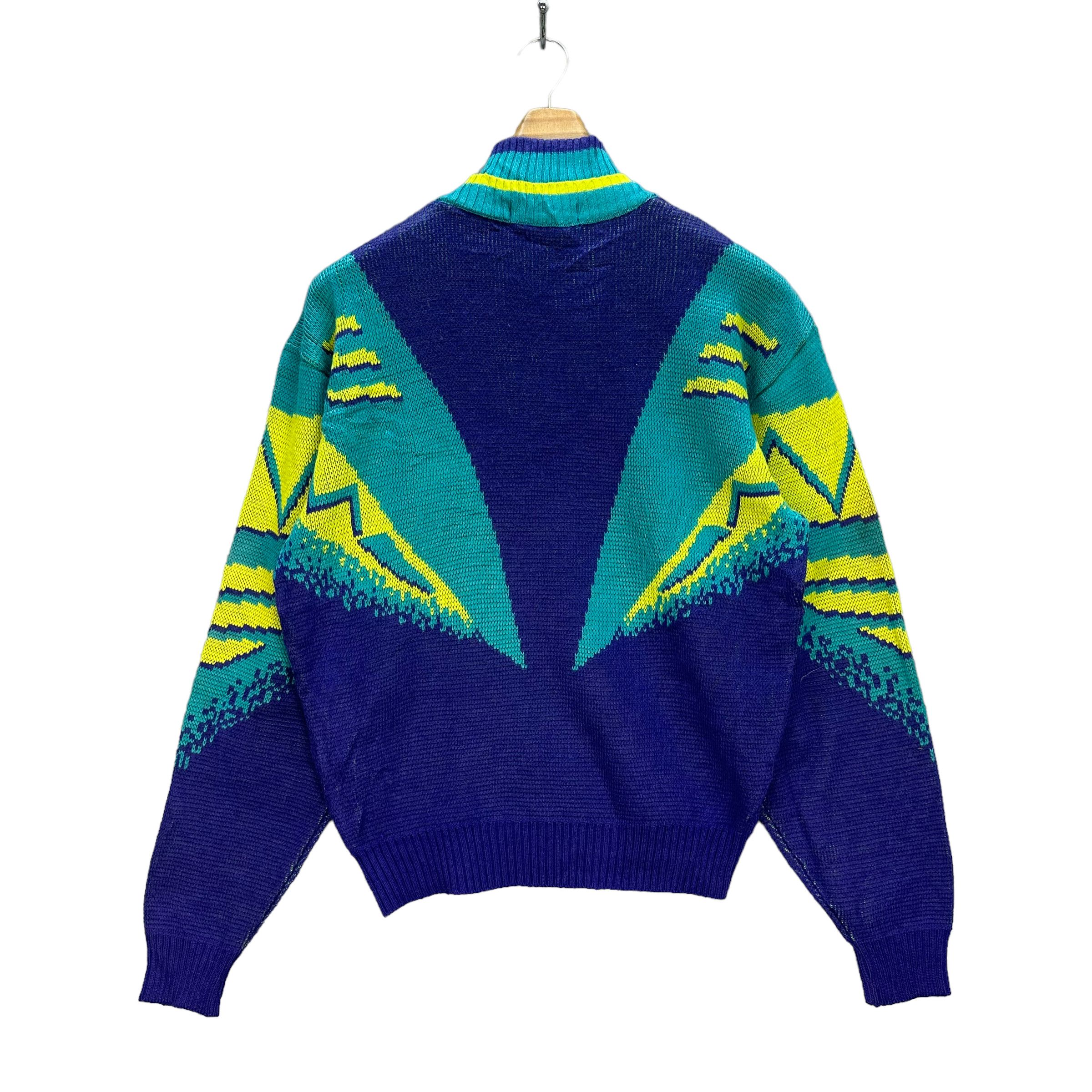 Japanese Brand FABLICE COLORFUL KNITTED SWEATER #8119-202 Size US L / EU 52-54 / 3 - 10 Thumbnail