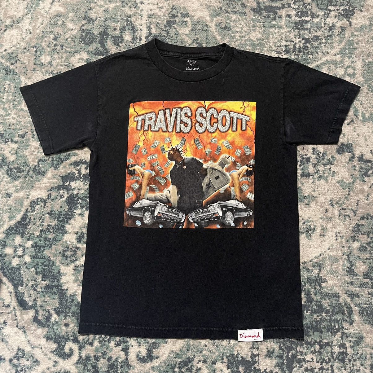 Diamond Supply Co. × Travis Scott 2016 Travis Scott x Diamond Supple Co. Collab T-Shirt Tee Size US S / EU 44-46 / 1 - 1 Thumbnail