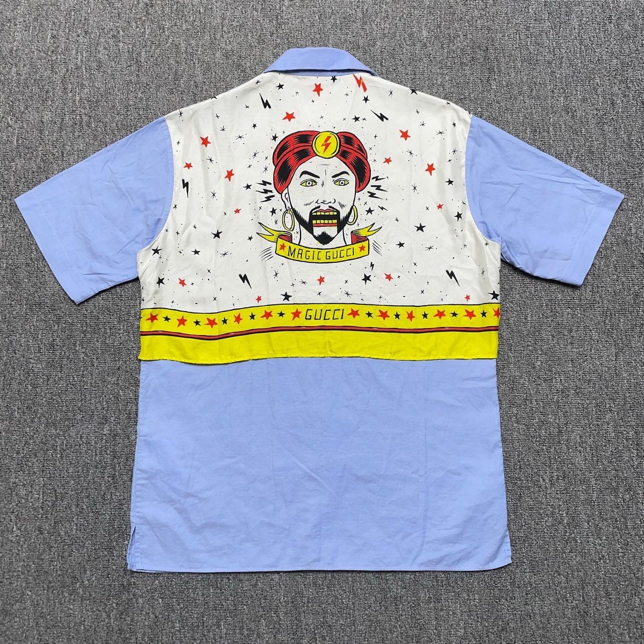 Gucci Gucci Blue short-sleeved shirt 2501-Nextarrow Size US S / EU 44-46 / 1 - 2 Thumbnail