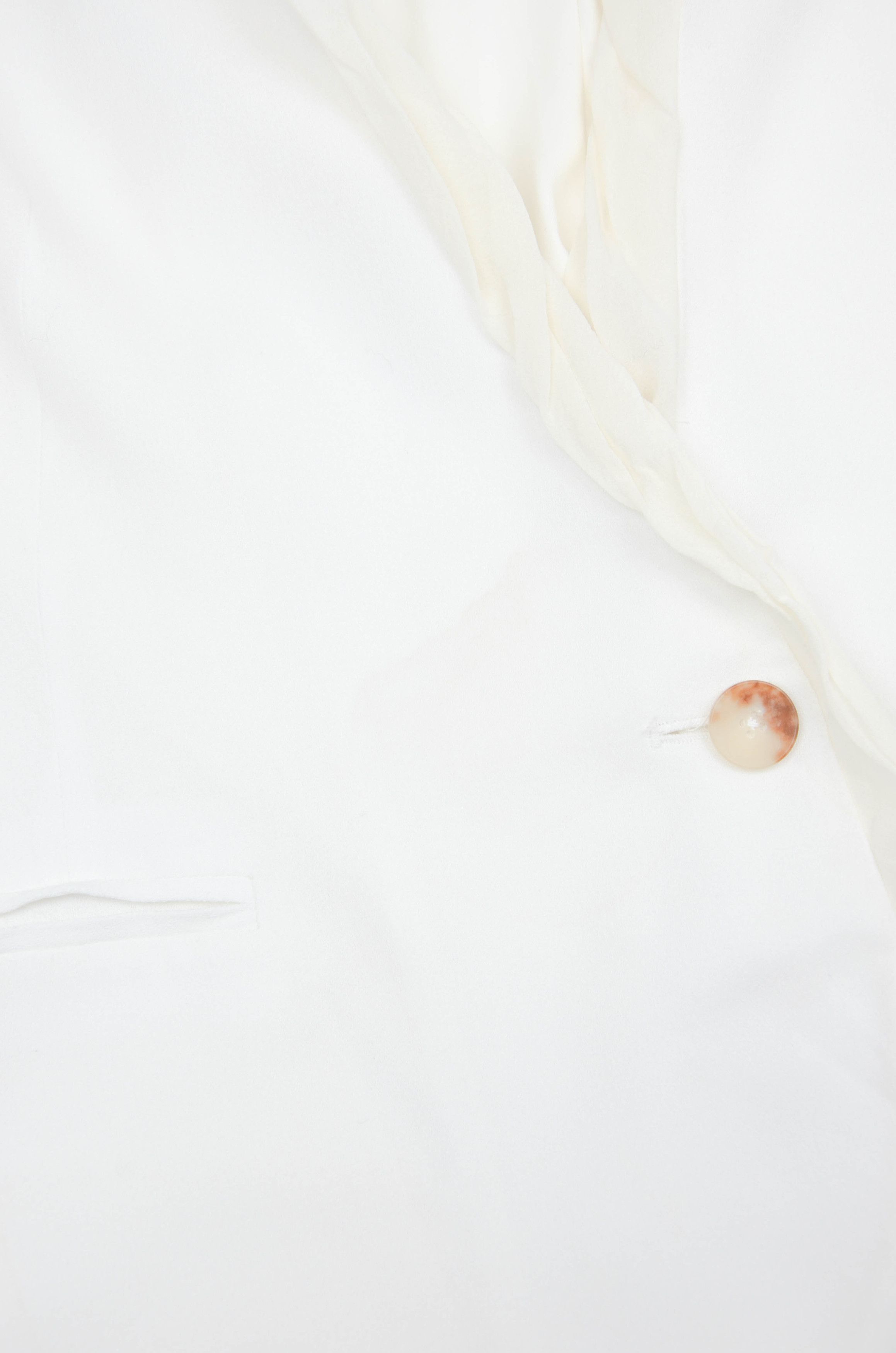 Helmut Lang Helmut Lang Vintage White Viscose Blazer – Size 8 Size M / US 6-8 / IT 42-44 - 5 Thumbnail