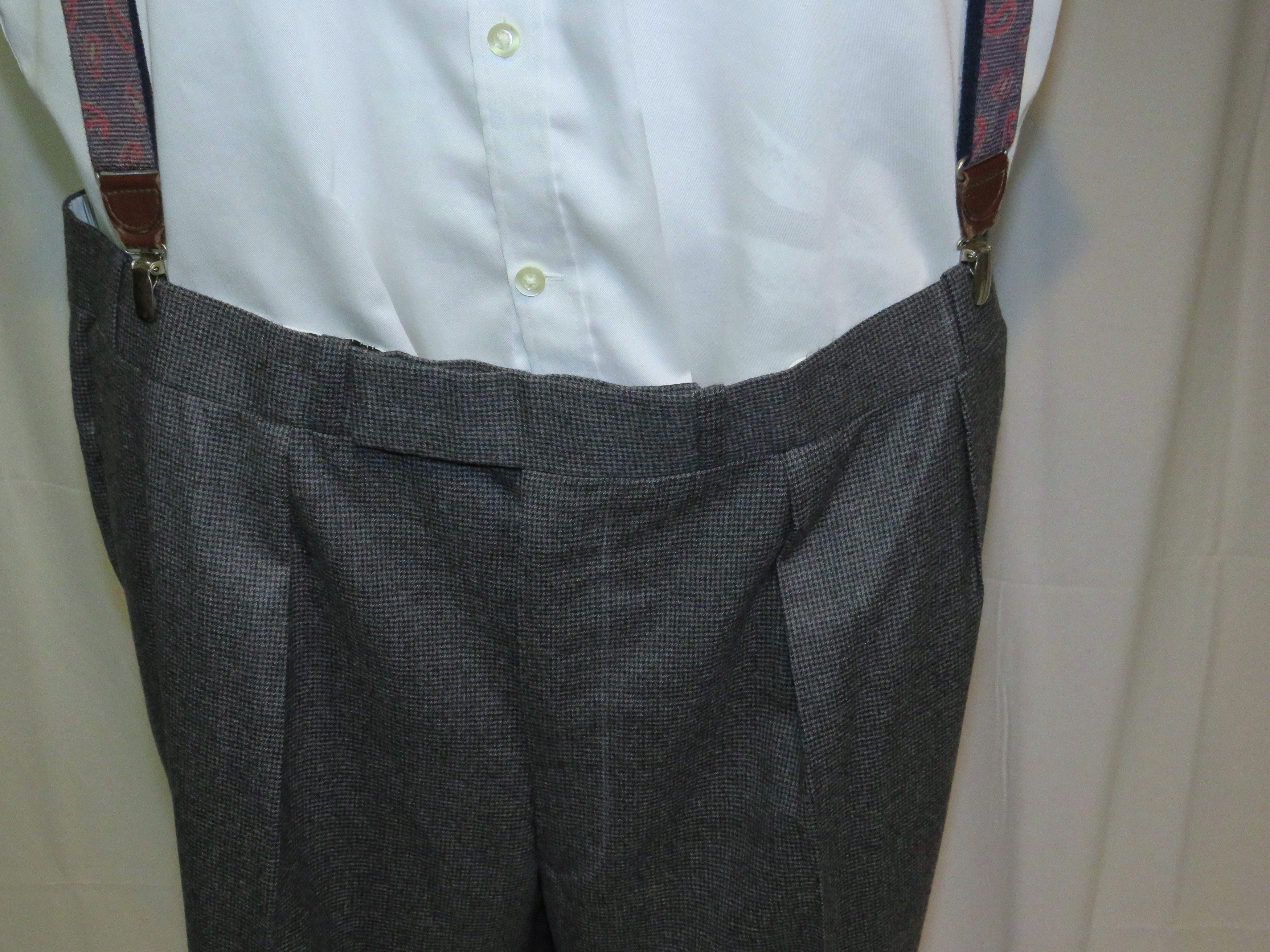 Henry Poole × Savile Row 2019 Gray Puppytooth Bespoke Portly Two Button Suit 48R Size 48R - 15 Thumbnail