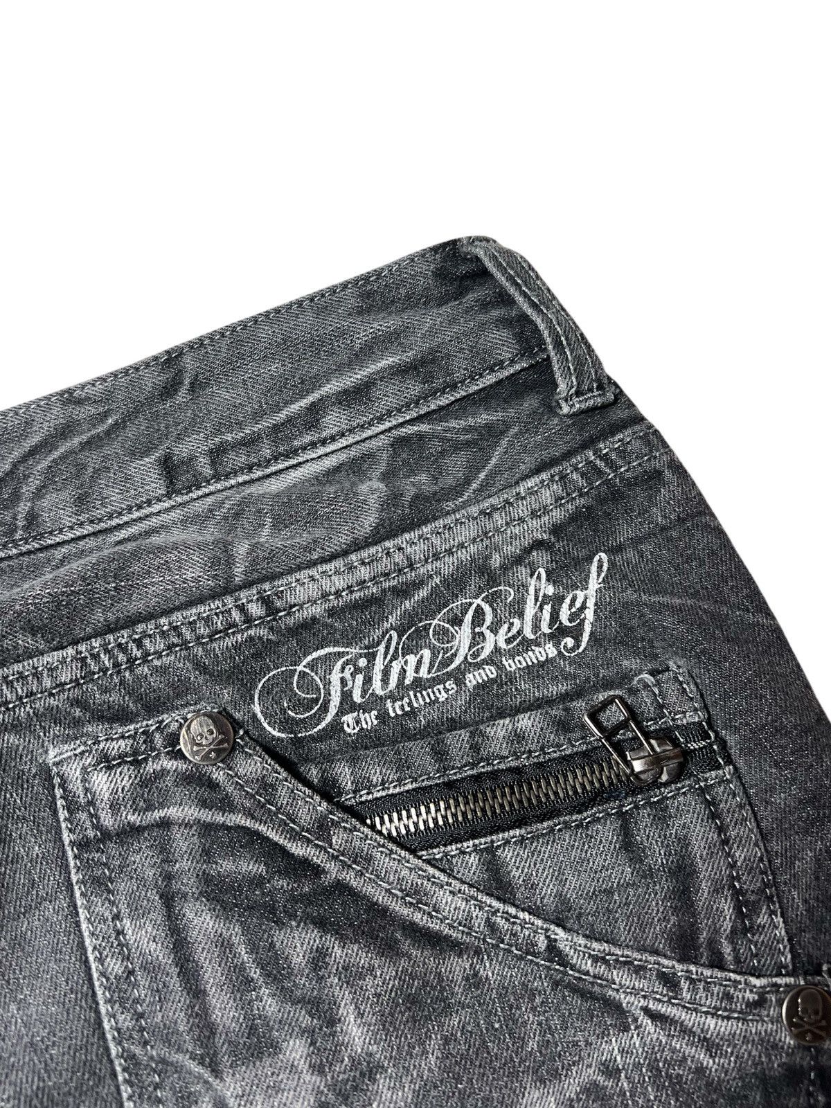 Japanese Brand Vintage Wild Life Studded Mudwashed Lightning Pants Size US 30 / EU 46 - 4 Thumbnail