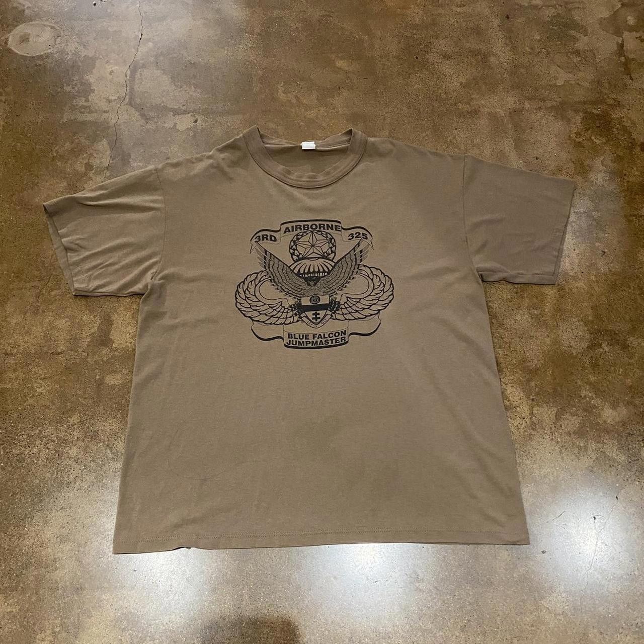Designer Vintage Brown Airborne Blue Falcon Jumpstarter Tee Size US L / EU 52-54 / 3 - 2 Thumbnail