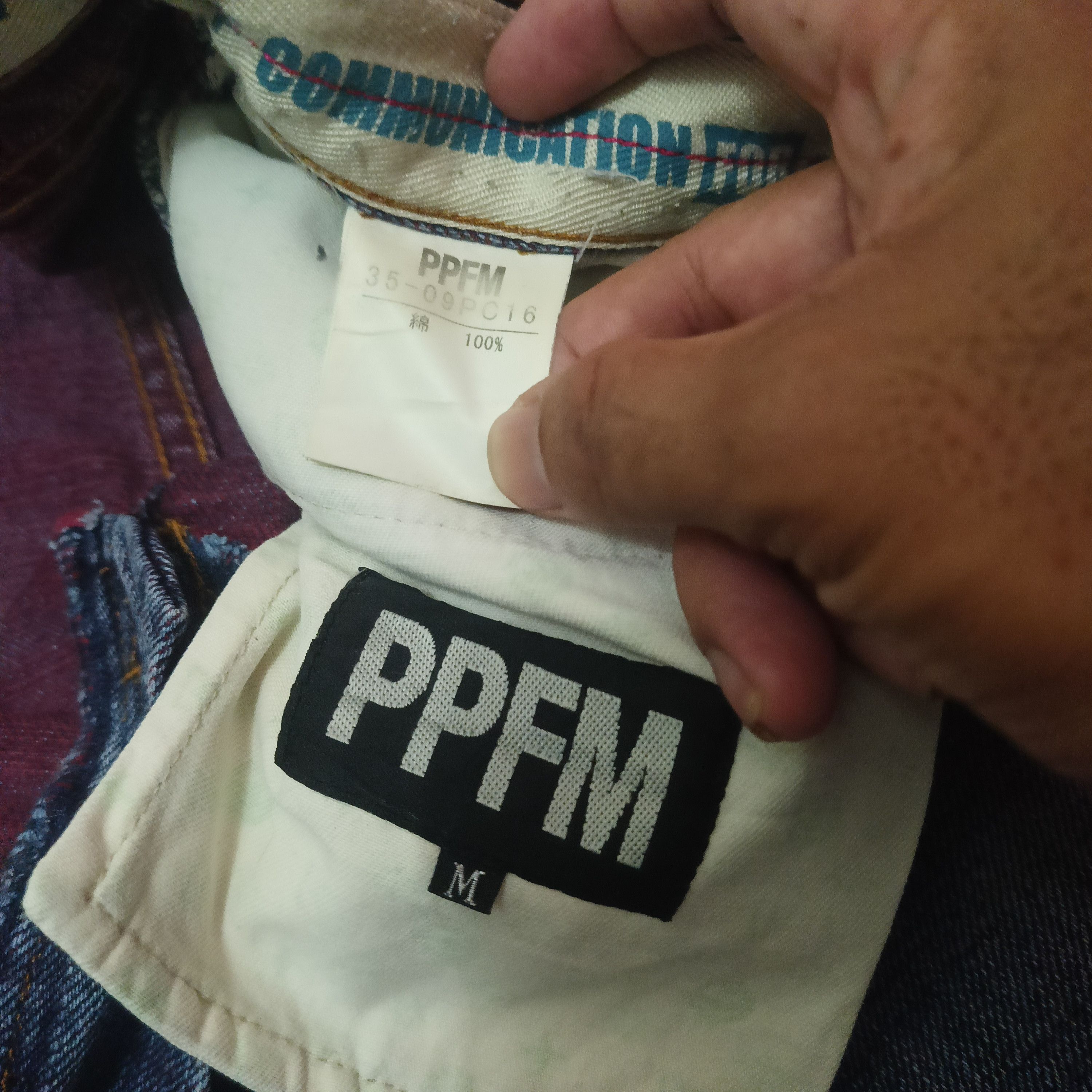 PPFM Rare PPFM Rock n Roll Jeans two tone colour distressed Size US 30 / EU 46 - 6 Thumbnail