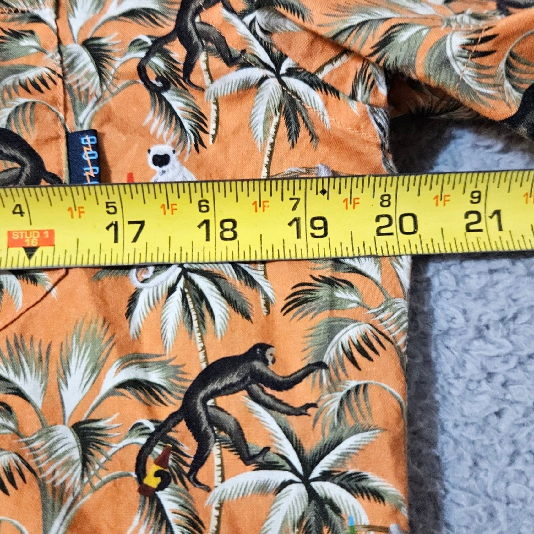 Vintage Baja Llama Shirt Mens Small Orange Geometric Bright Fight Against Boring Monkeys Size US S / EU 44-46 / 1 - 8 Thumbnail