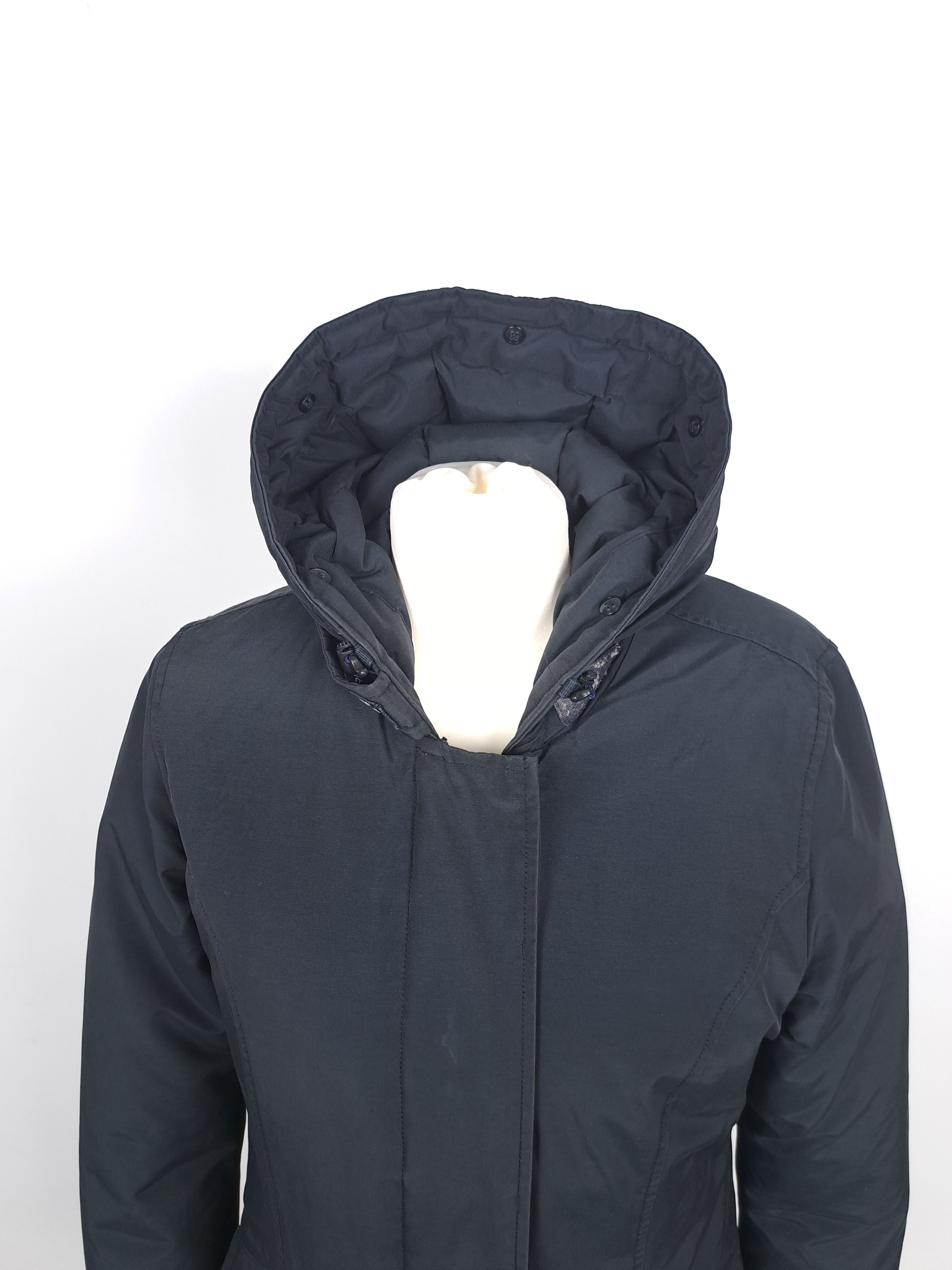 Woolrich Woolen Mills 💎 Duck Down Black Winter Parka Jacket Coat Womens M Size M / US 6-8 / IT 42-44 - 3 Thumbnail