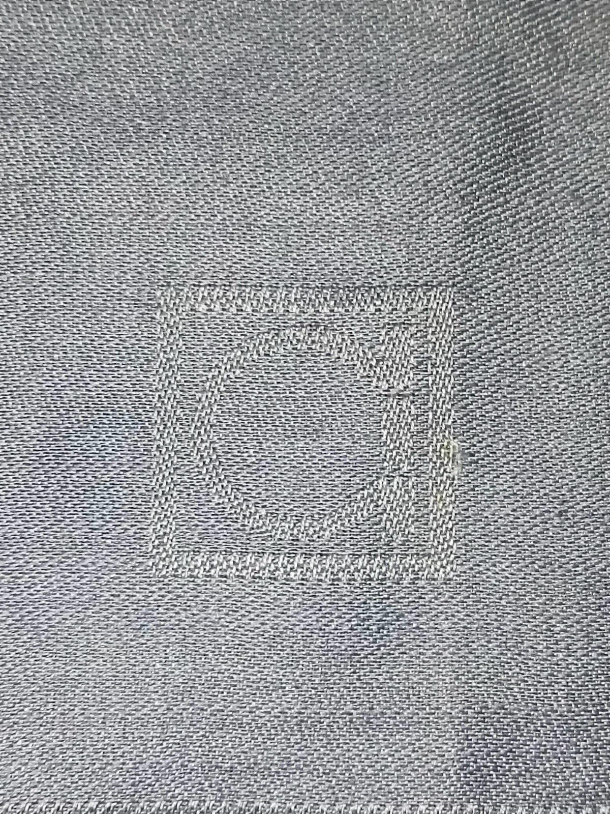 Salvatore Ferragamo SALVATORE FERRAGAMO ITALY Monogram Logo Gray Silk Wool Scarf Size ONE SIZE - 6 Thumbnail