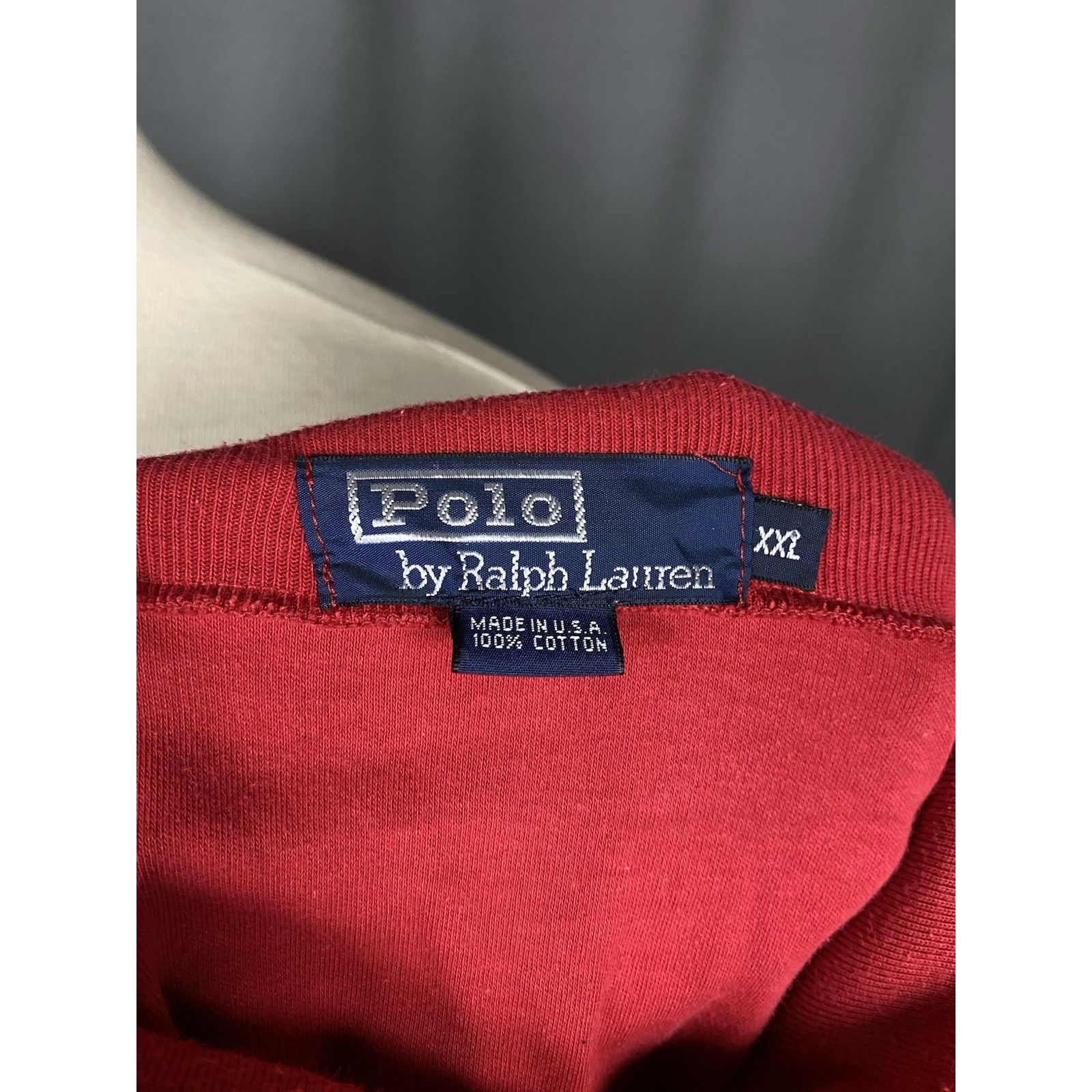 Polo Ralph Lauren Polo by Ralph Lauren Vintage Men's Red Turtleneck Sweater Si Size US XXL / EU 58 / 5 - 9 Thumbnail