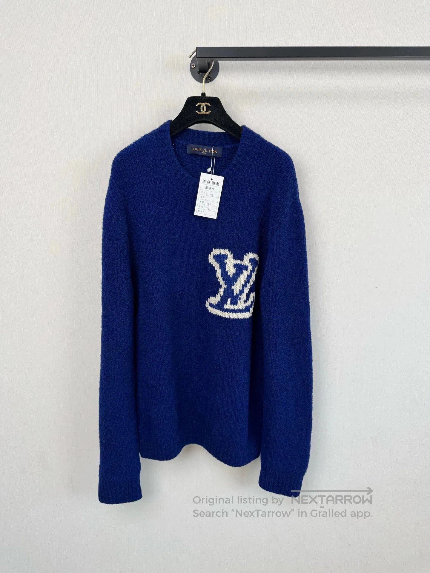 Louis Vuitton Louis Vuitton Blue Sweater M. Size US M / EU 48-50 / 2 - 1 Thumbnail