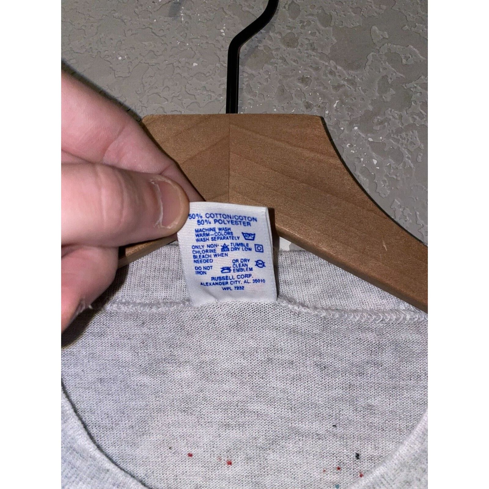 Jerzees Vintage Hidden Valley Shirt Test Print Camping Cowboy 90s Size US L / EU 52-54 / 3 - 8 Thumbnail
