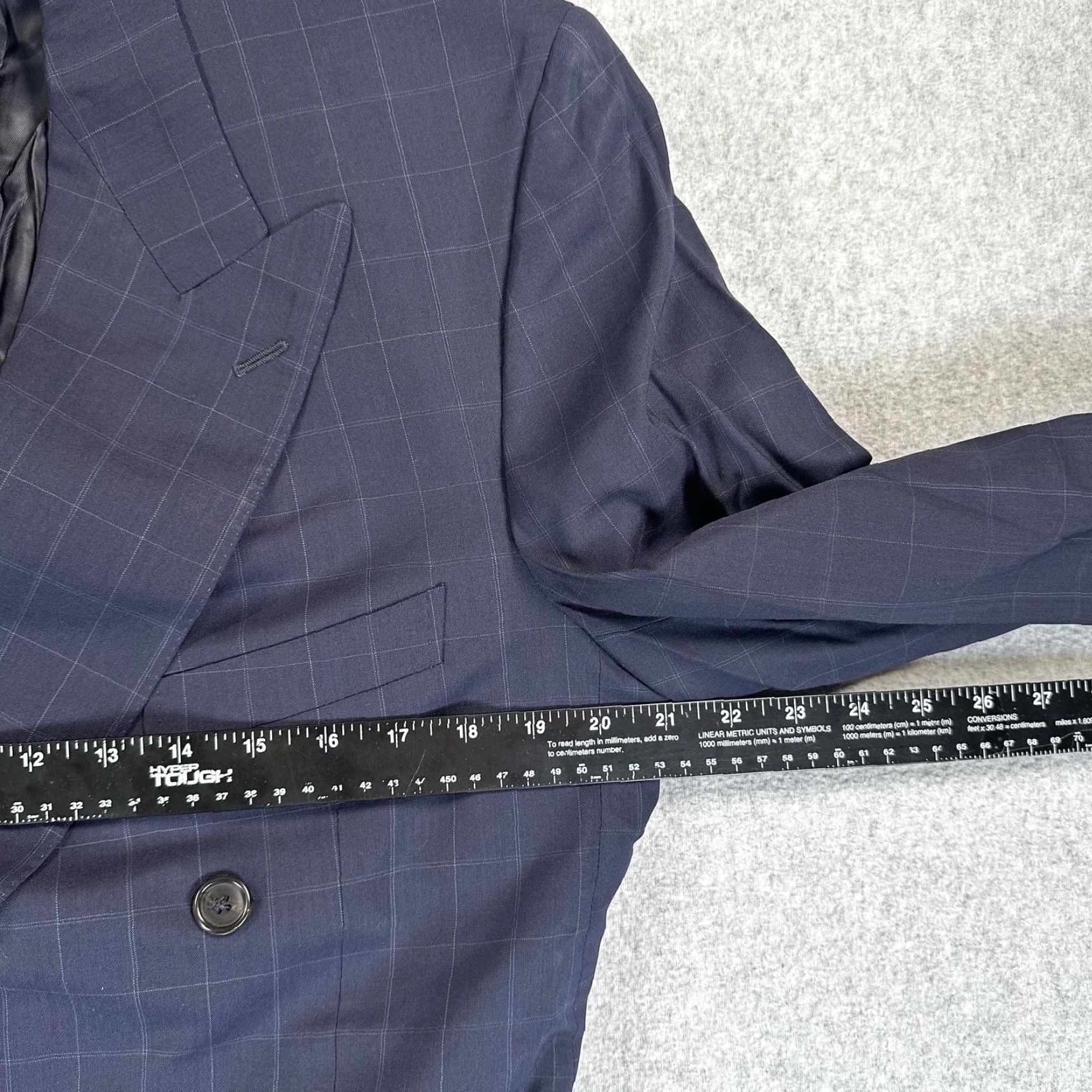 Ermenegildo Zegna Ermenegildo Zegna Blazer Sport Coat Mens 40 Blue Wool Double Breasted Italy Size 40R - 4 Thumbnail
