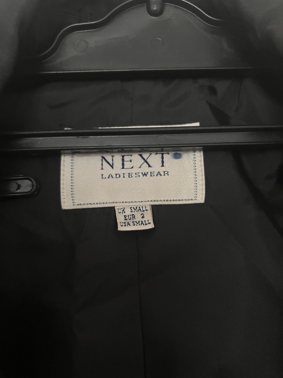 NEXT NEXT vintage Black Trench Coat Size S / US 4 / IT 40 - 3 Thumbnail