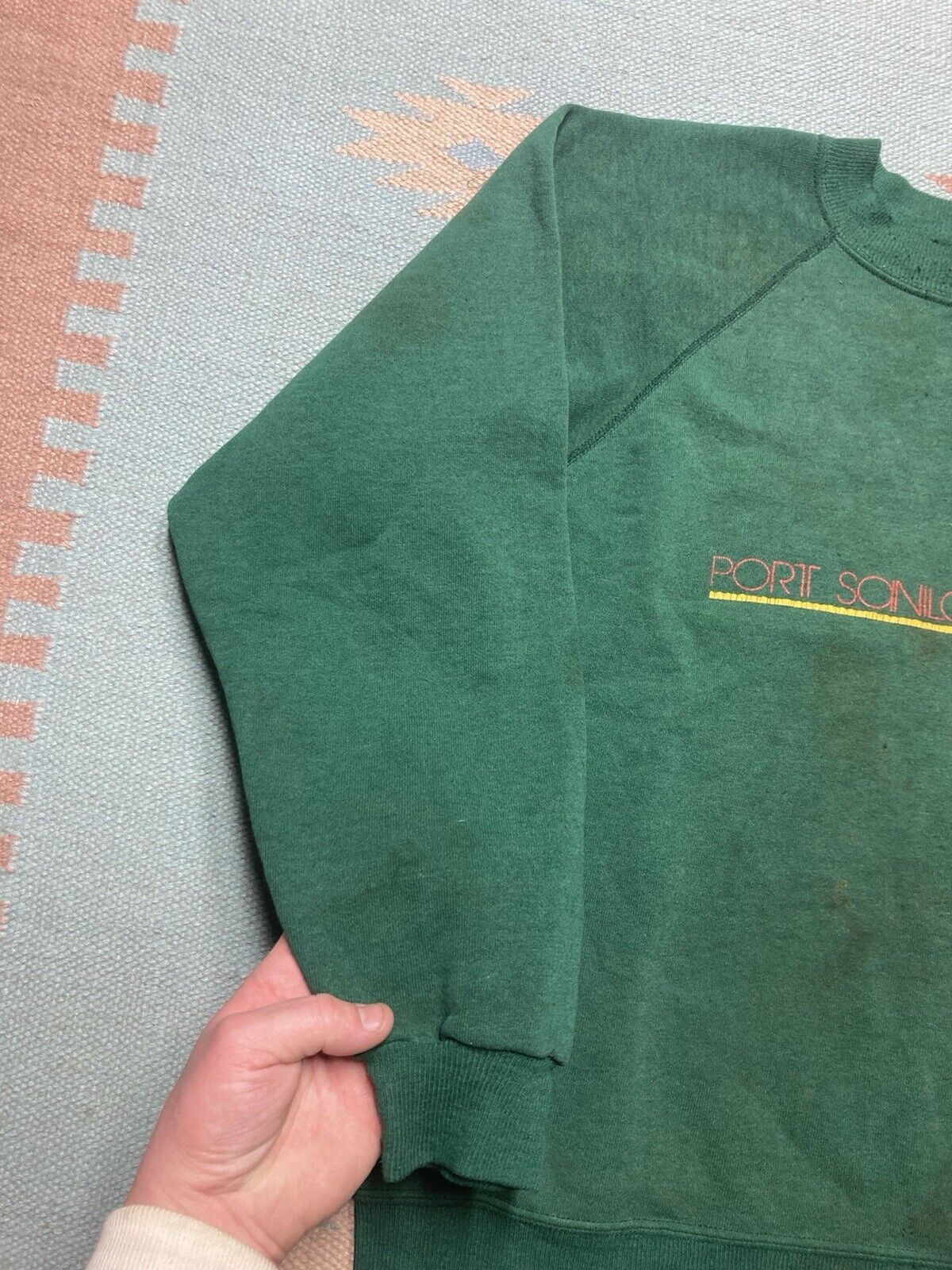 Vintage 80s crewneck sweatshirt port sanilac marina Michigan lake L Size US L / EU 52-54 / 3 - 2 Thumbnail