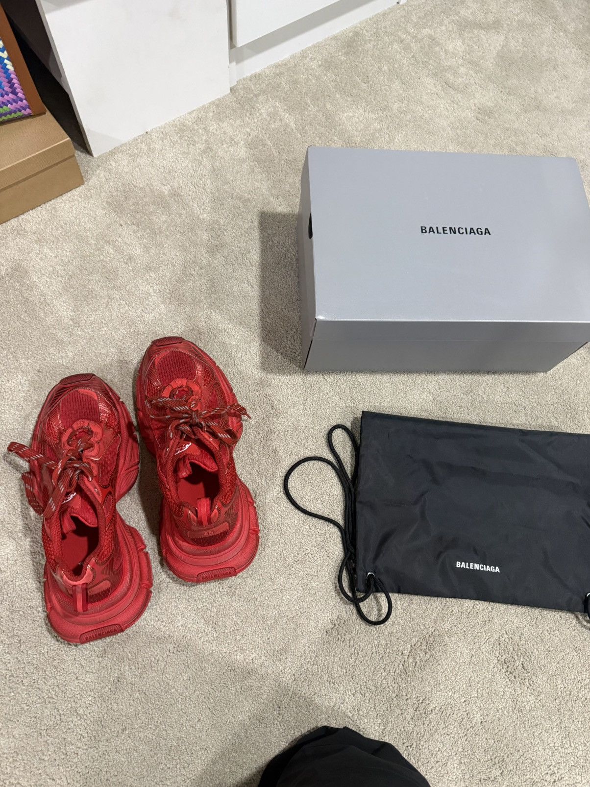 Balenciaga Red balenciaga 3XL sneakers Size US 12 / EU 45 - 1 Thumbnail