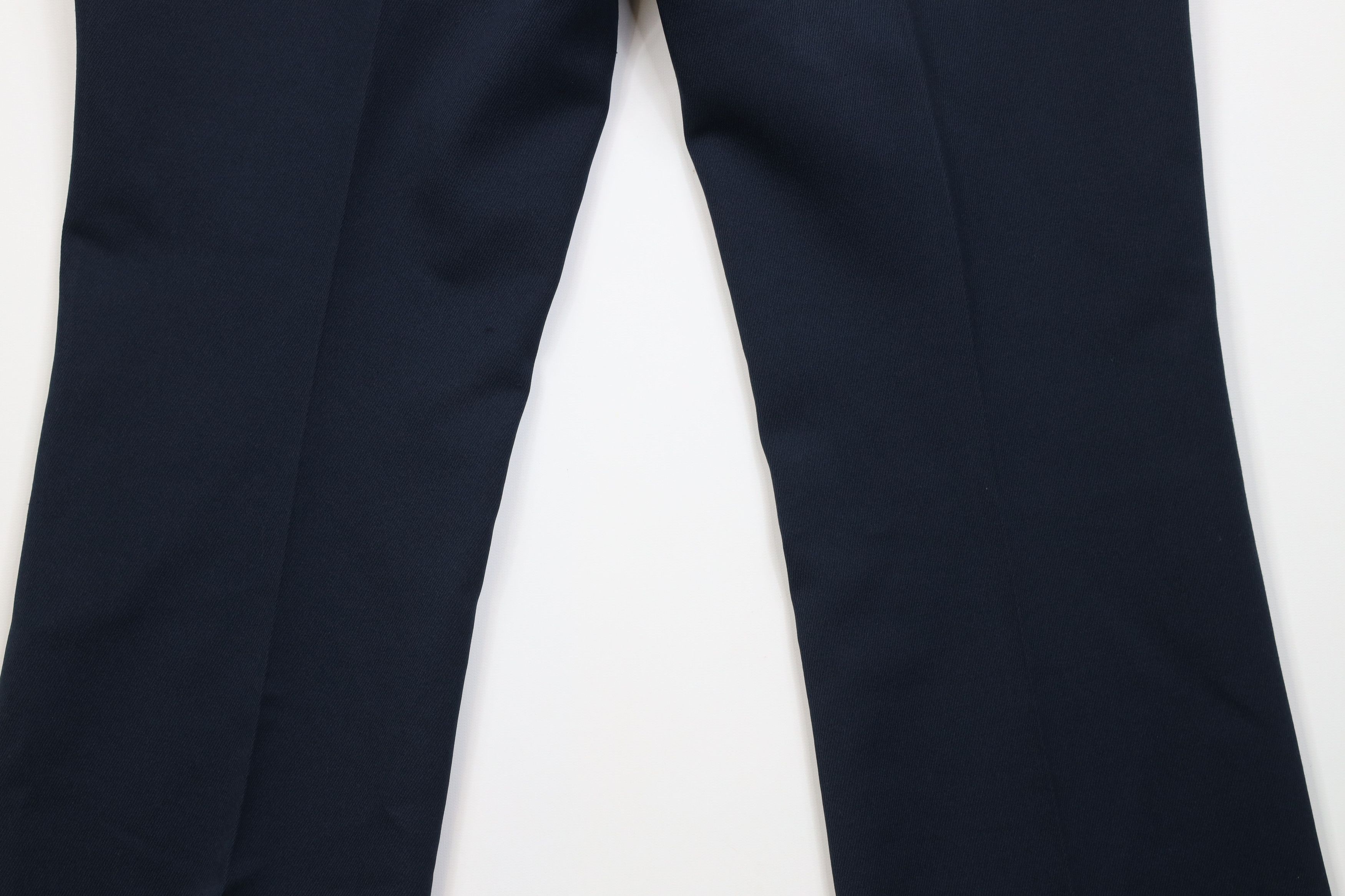 Vintage Vintage 70s Streetwear Flared Wide Leg Chino Pants Navy Blue Size US 36 / EU 52 - 11 Thumbnail