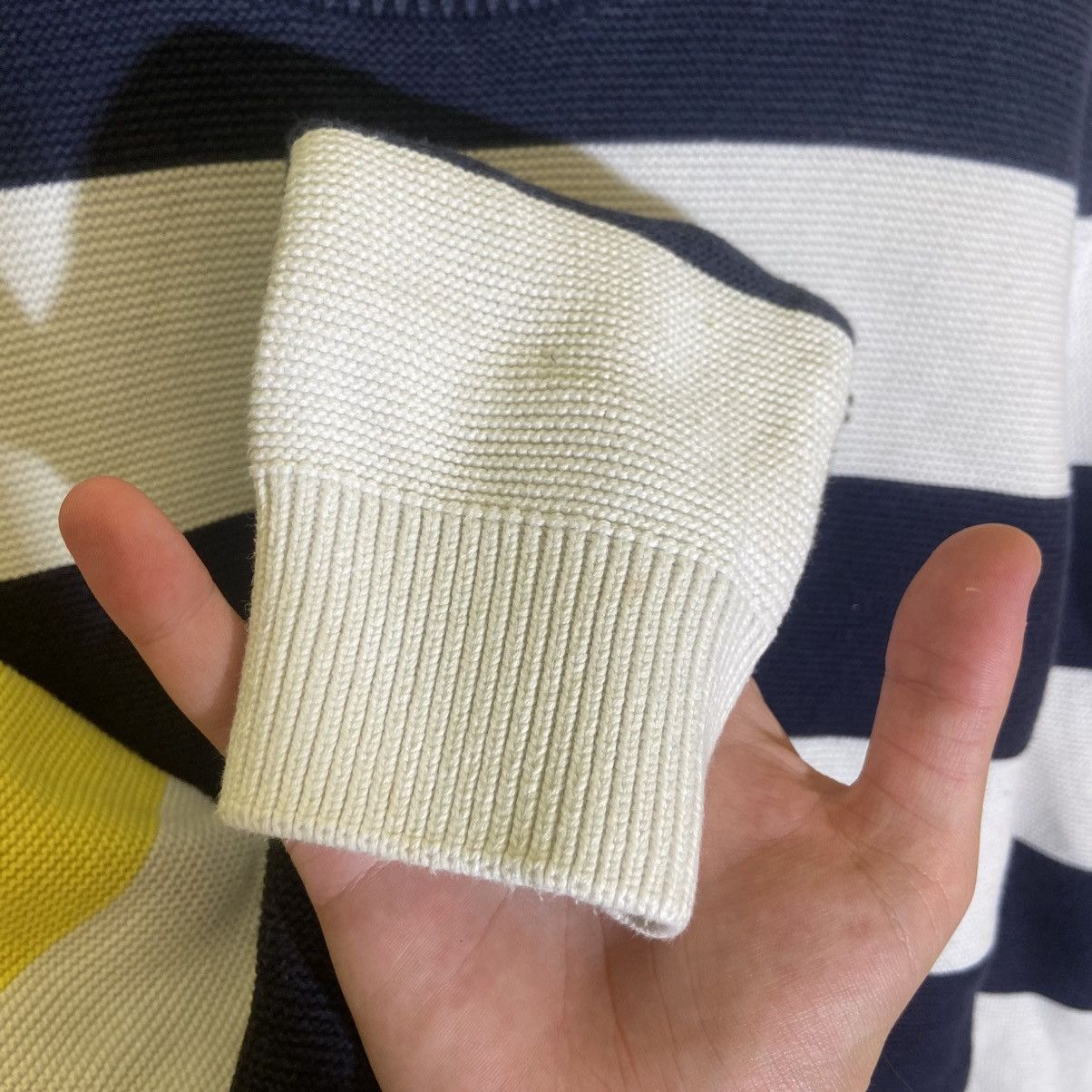 Lacoste 🔵 Lacoste Blue Striped Wool Sweater — L/5 Size US L / EU 52-54 / 3 - 5 Thumbnail