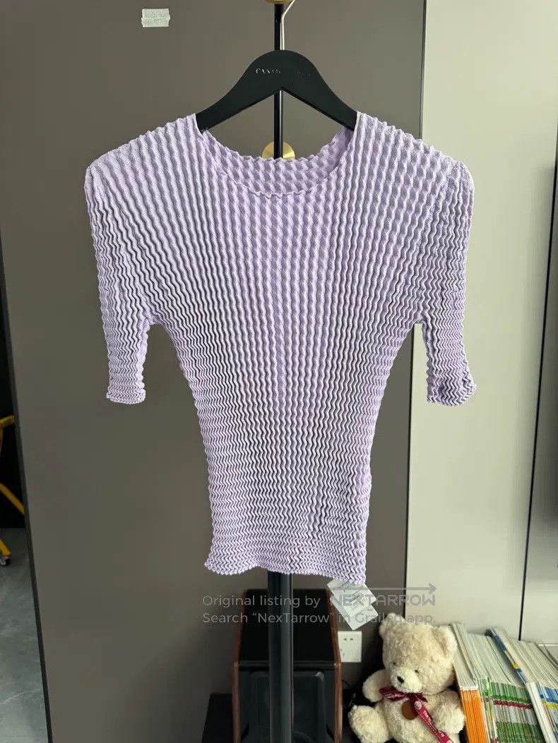 Issey Miyake Issey Miyake Main Line Bubble Pleated Color Block Cardigan Size M / US 6-8 / IT 42-44 - 1 Thumbnail