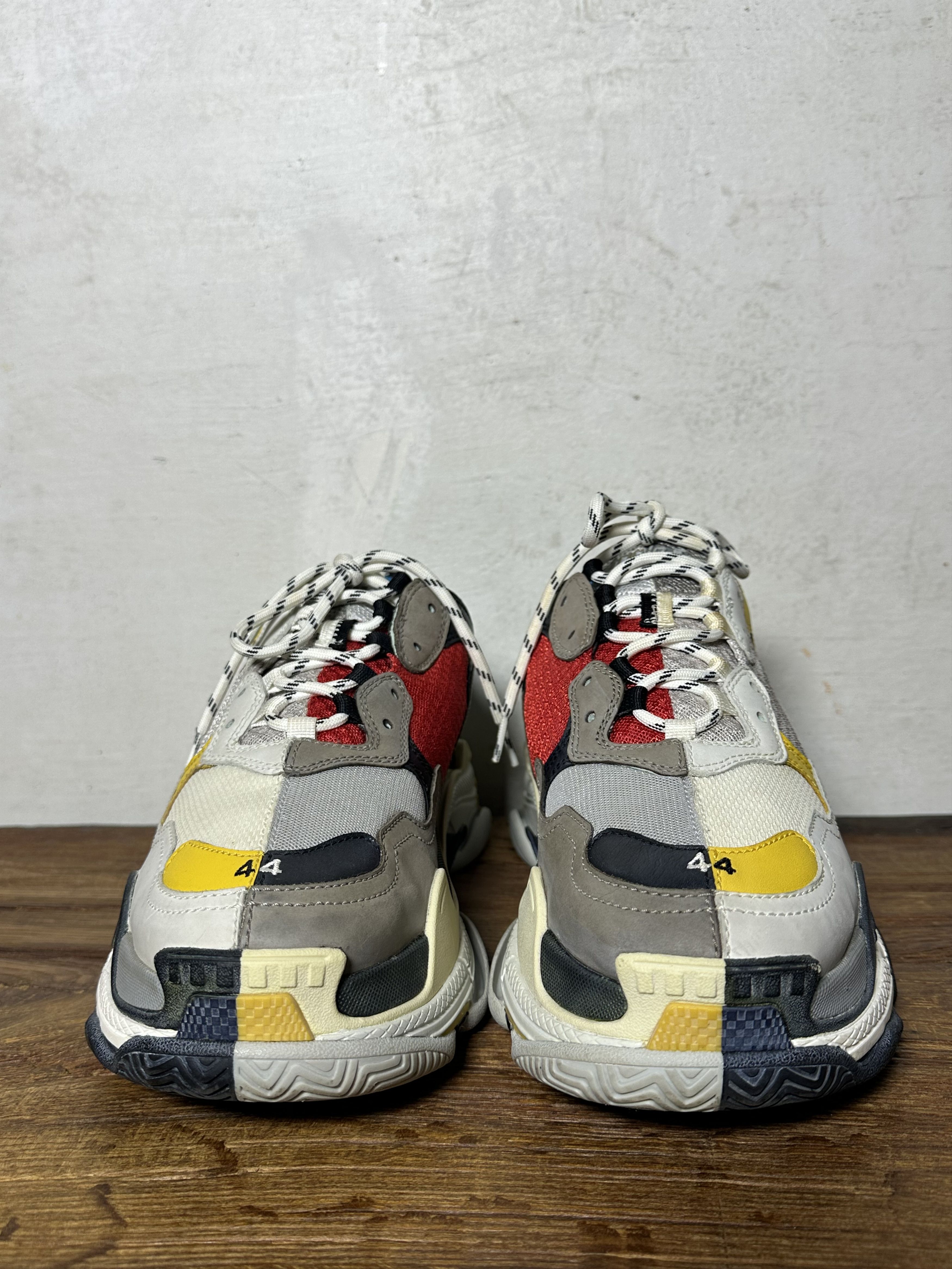 Balenciaga Balenciaga Triple S Split White Light Grey Yellow Size US 11 / EU 44 - 5 Thumbnail