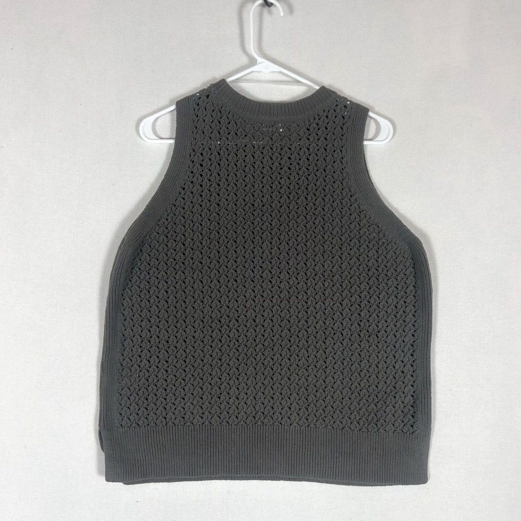 Vintage A New Day Womens Vest Knit Gray Charcoal Sleeveless Crew Neck L NWT Size L / US 10 / IT 46 - 7 Thumbnail