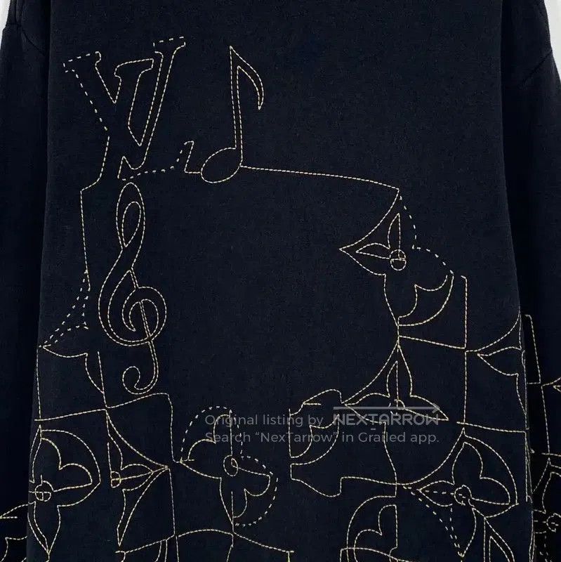 Louis Vuitton Louis Vuitton Men's Black Knit Sweater XXL . Size US XXL / EU 58 / 5 - 4 Thumbnail