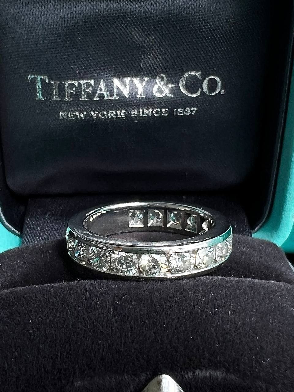 Tiffany & Co. Tiffany Co Platinum 1.80ct Diamond 4mm Full Eternity Wedding Size ONE SIZE - 7 Thumbnail