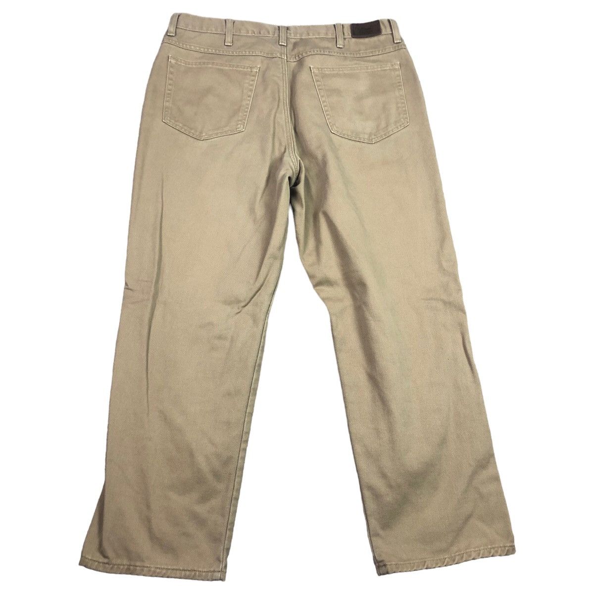 L.L. Bean L.L. Bean 0JLA7 Canvas Tan Blanket Lined Pants Men’s 37 x 29 Size US 37 - 3 Thumbnail