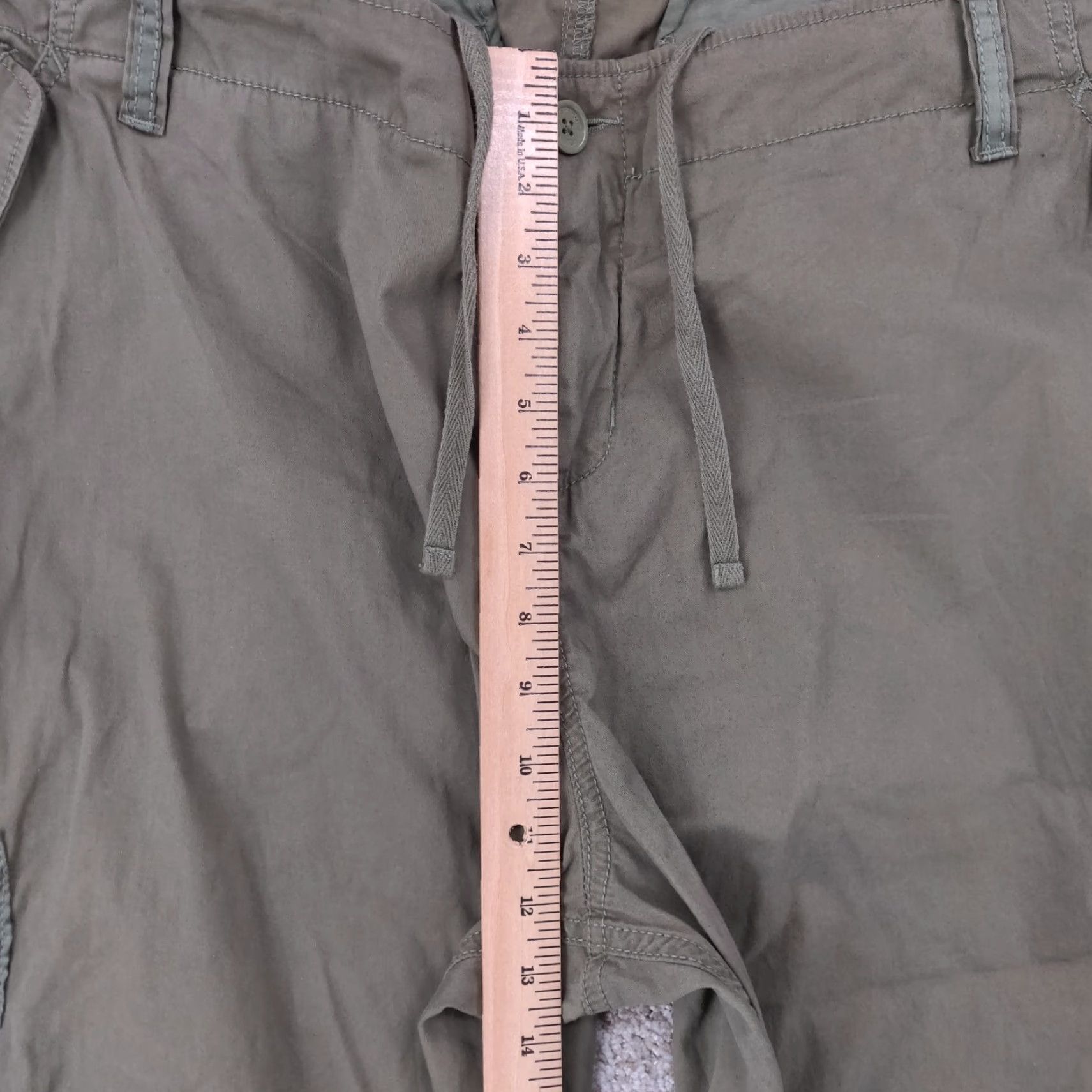 Abercrombie & Fitch VINTAGE Abercrombie & Fitch Cargo Pants Women Regular 37 Olive Green Relaxed Tapered 31in Inseam 40in Waist Styled Y2K Streetwear Mens? Womens Size 25" / US 0 / IT 36 - 5 Thumbnail