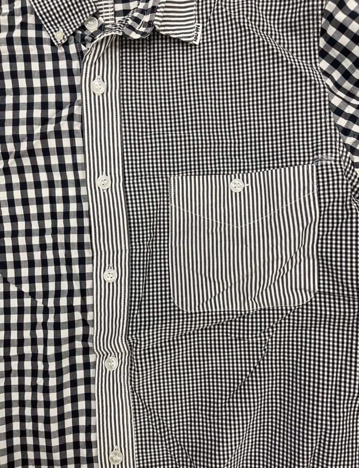 Ne-Net Authentic Ne-Net Issey Miyake 3 Cut Button Up Shirt Size US L / EU 52-54 / 3 - 4 Thumbnail