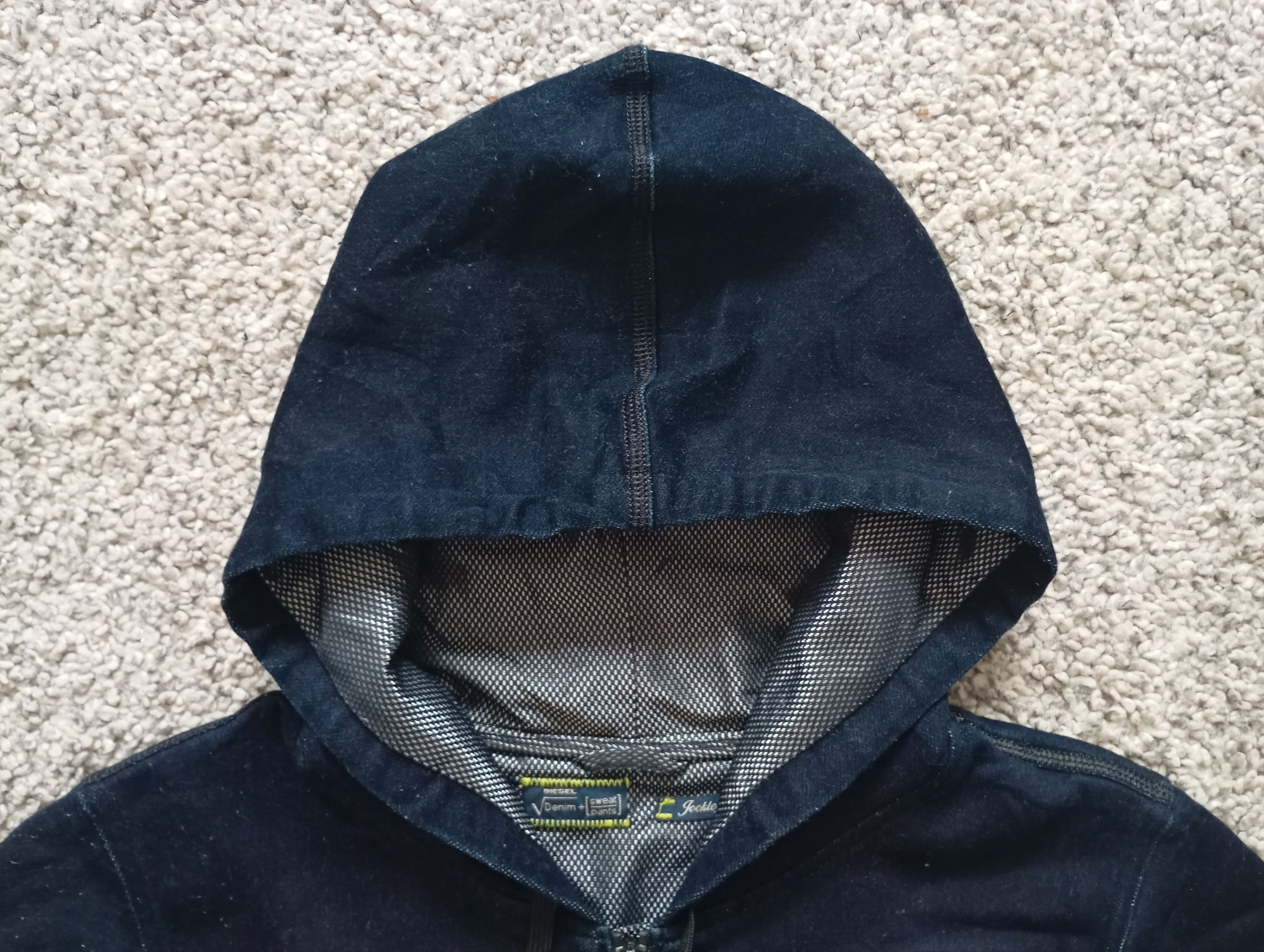 Diesel × Vintage Diesel Industry V Denim + Sweat Pants Light Hooded Jacket Size US M / EU 48-50 / 2 - 3 Thumbnail