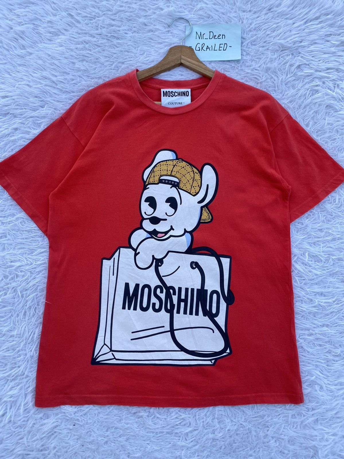 Moschino Rare MOSCHINO Couture Red Tshirt Size US M / EU 48-50 / 2 - 5 Thumbnail