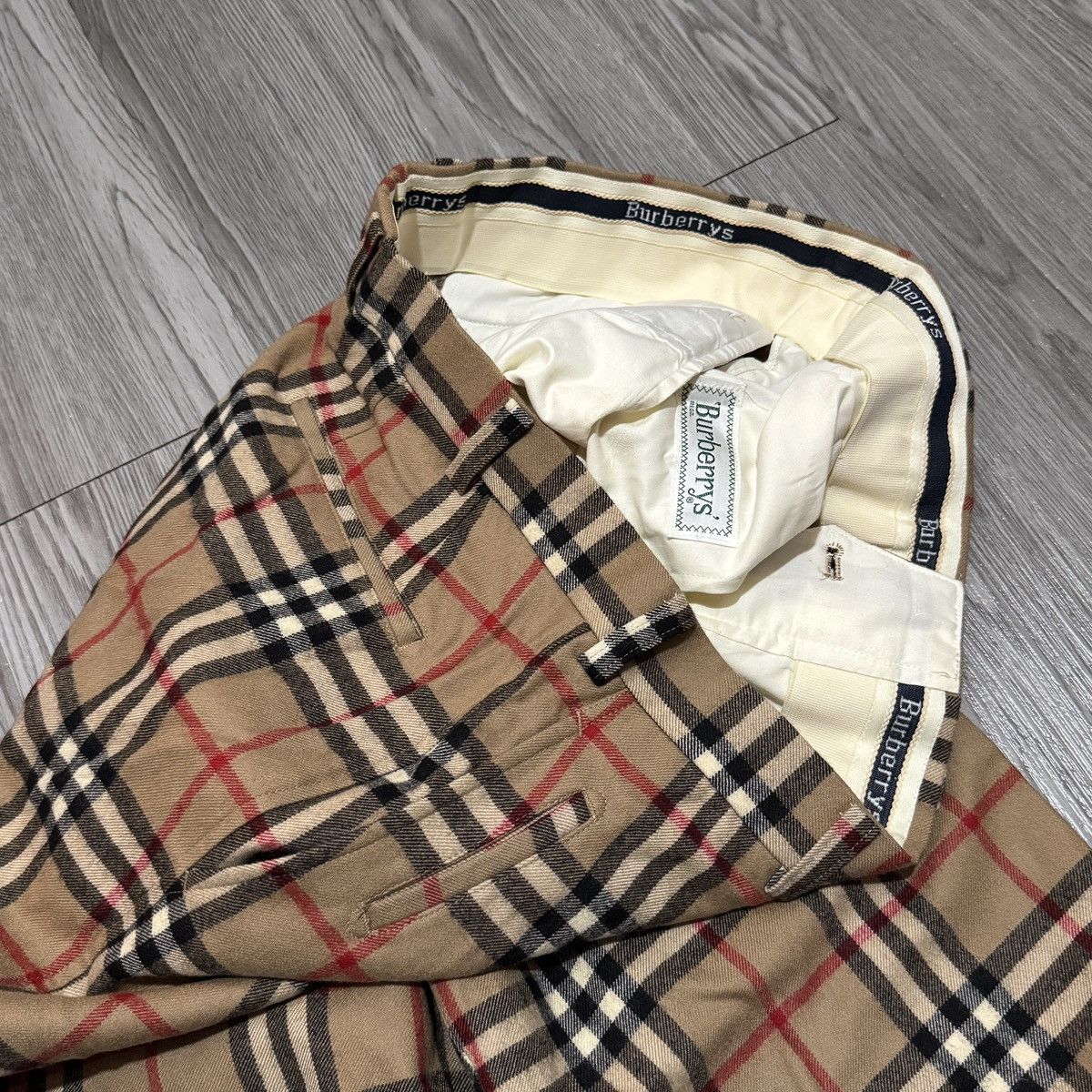 Burberry Burberry Nova Check Wool Pants Size US 34 / EU 50 - 4 Thumbnail