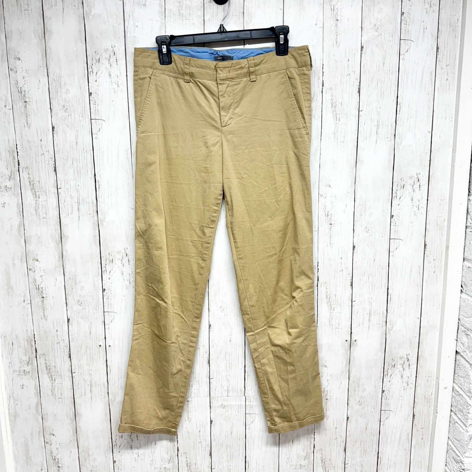 Vince Vince Pants Men Size 6 Tan Khakis Relaxed Straight Zip Fly Size US 36 / EU 52 - 2 Thumbnail