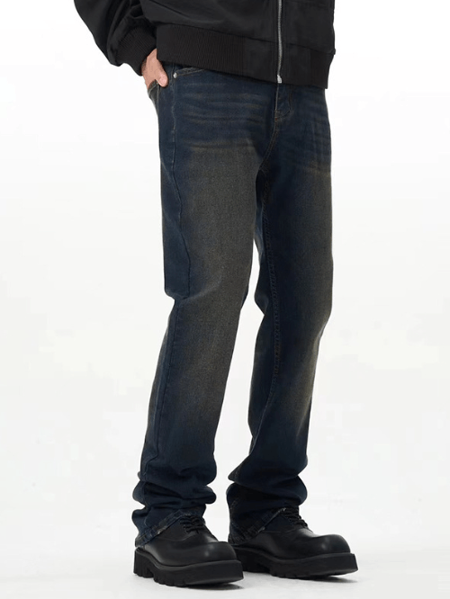 Japanese Brand × Jean Vintage high street distressed loose straight jeans Size US 34 / EU 50 - 4 Thumbnail