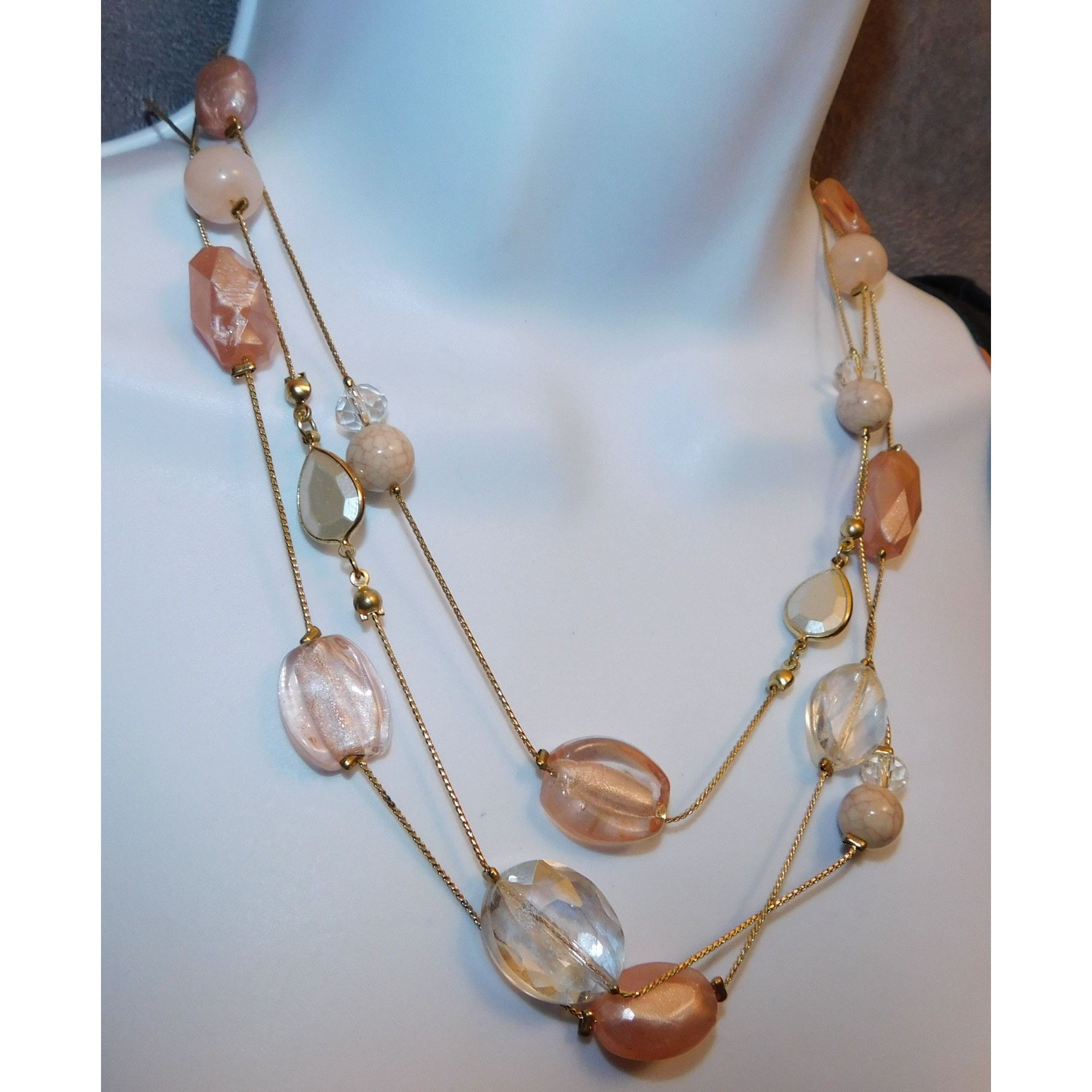 Other Charming Charlie Pink And Gold Necklace Size ONE SIZE - 3 Thumbnail