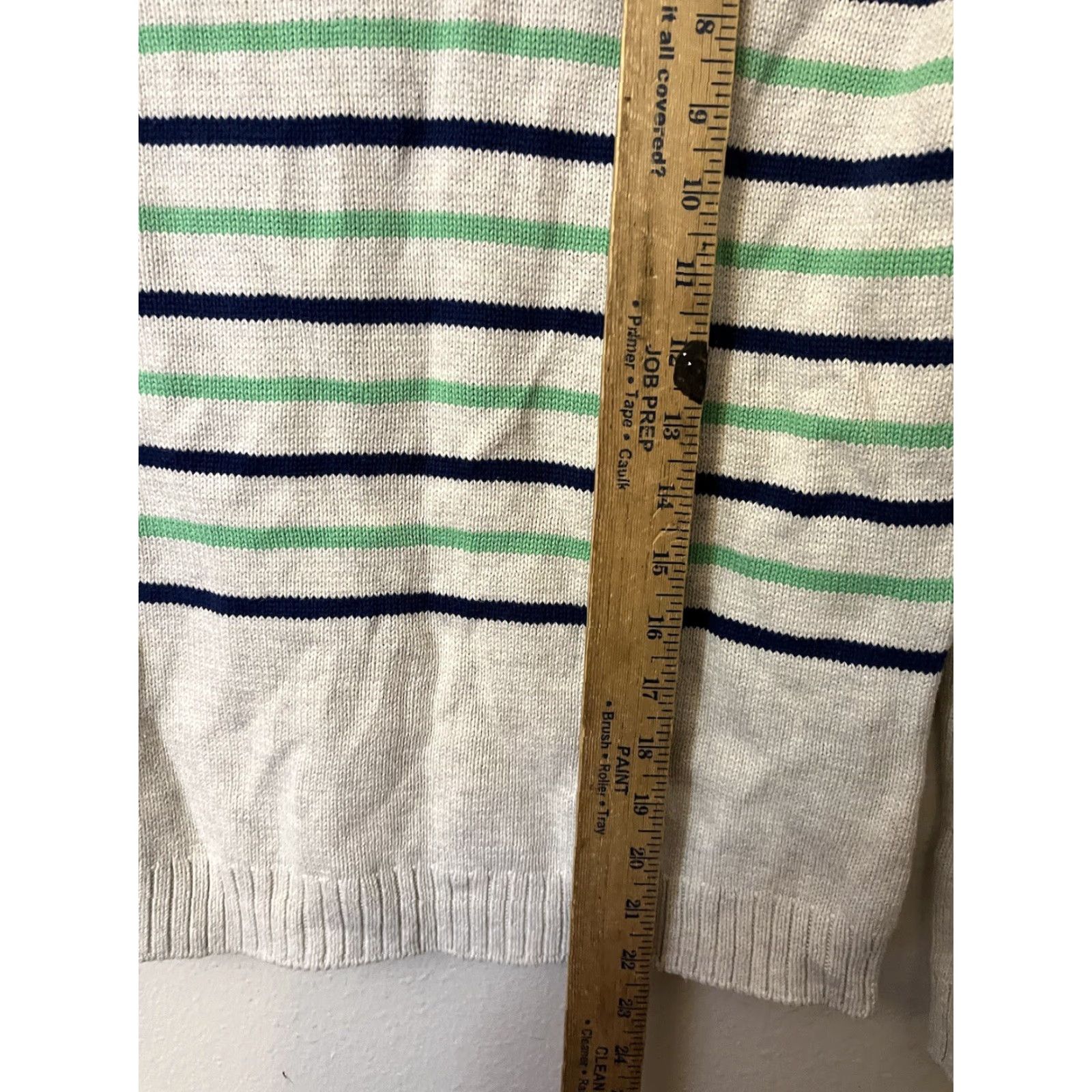 Gap VINTAGE Gap Sweater Women's Oversized Long Sleeve Round Neck Striped Size Small Gray Size S / US 4 / IT 40 - 4 Thumbnail