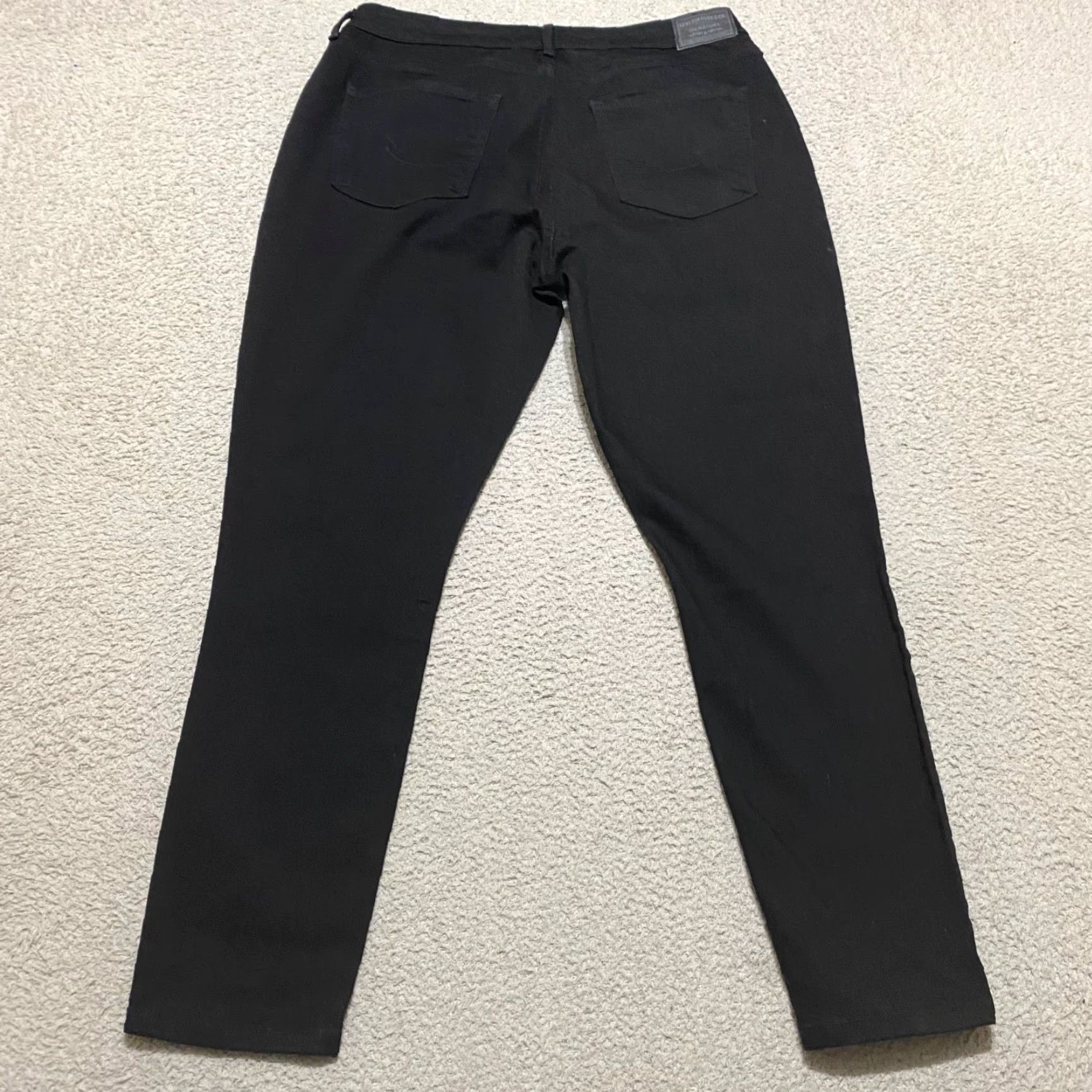 Levi's Levi's Jeans Womens 14 Black Dark Wash High Rise Skinny Denim Stretch Modern 90s? (if 90s not in original) Size 36" / US 14 / IT 50 - 2 Thumbnail